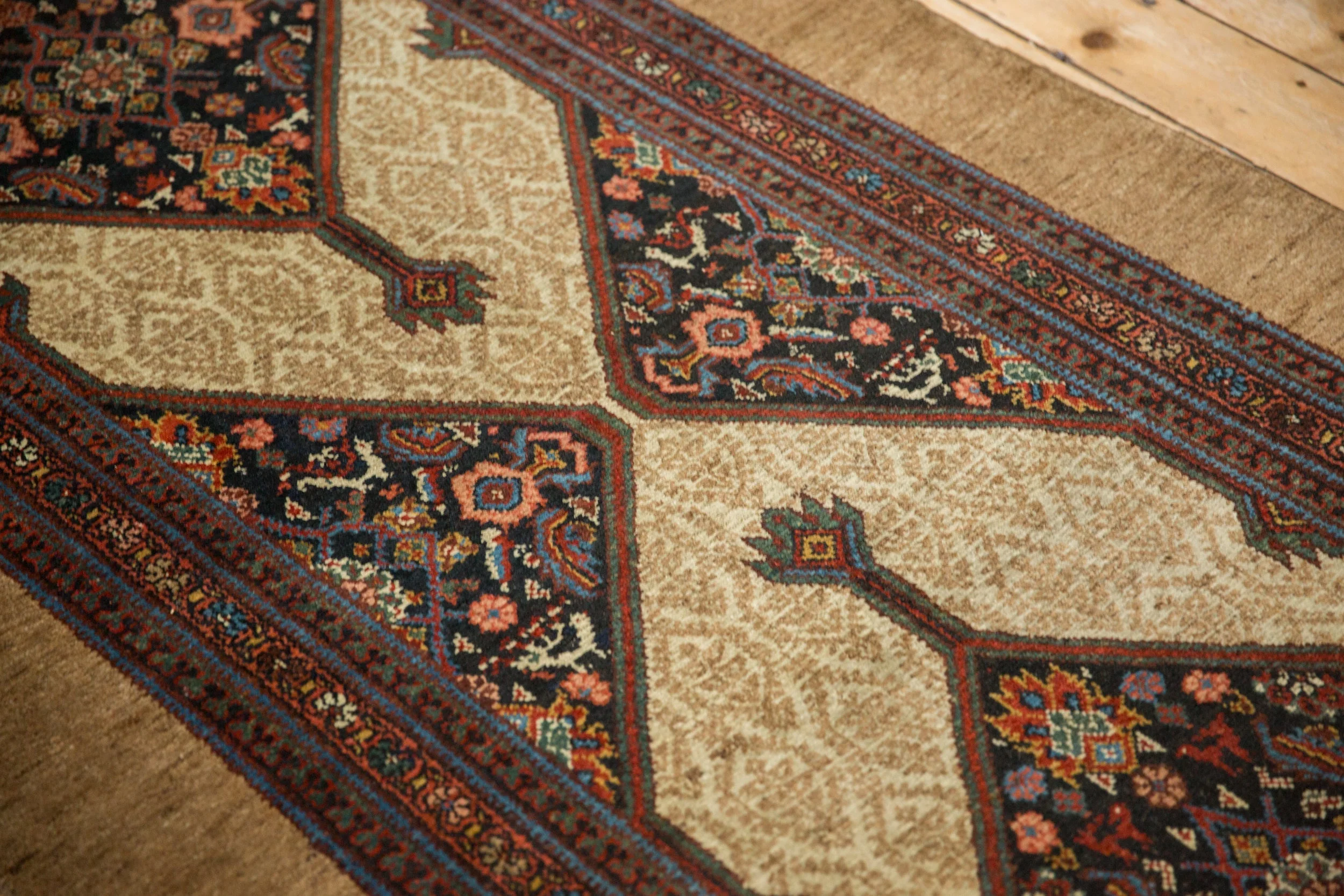 4x20.5 Antique Serab Rug Runner - Image 5