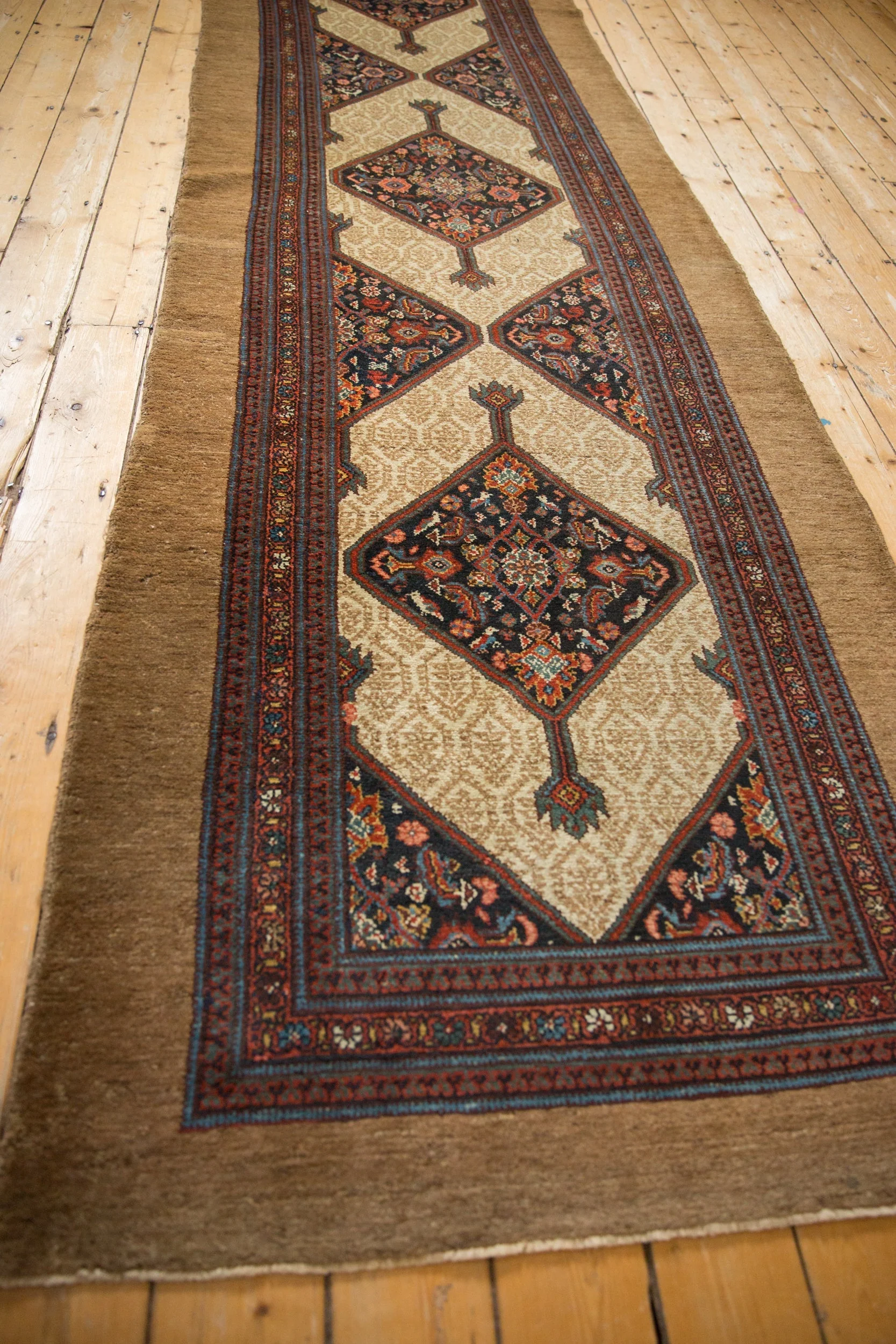 4x20.5 Antique Serab Rug Runner - Image 6