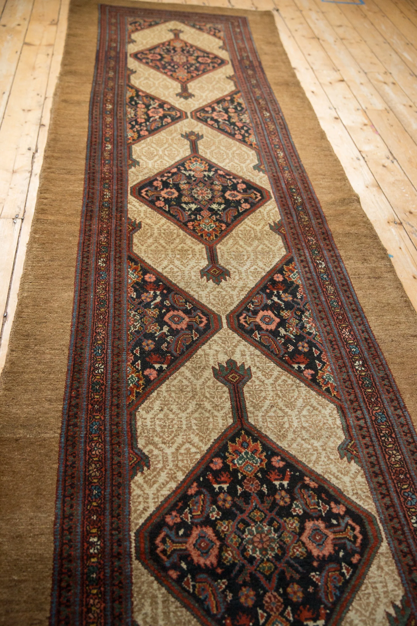 4x20.5 Antique Serab Rug Runner - Image 7