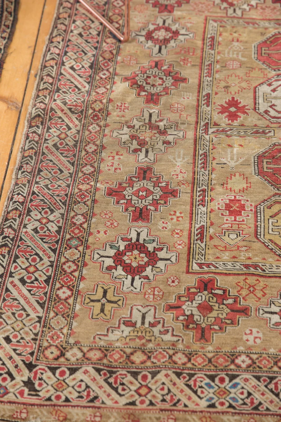 4x4.5 Antique Caucasian Square Rug - Image 6