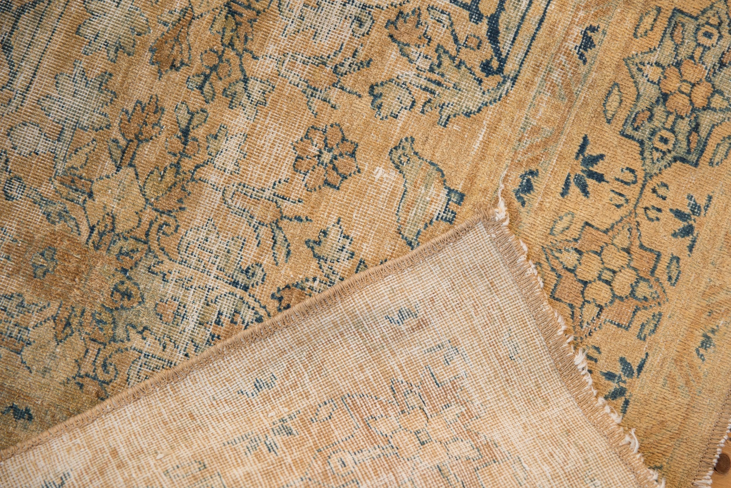 4x4.5 Vintage Distressed Meshed Square Rug - Image 11