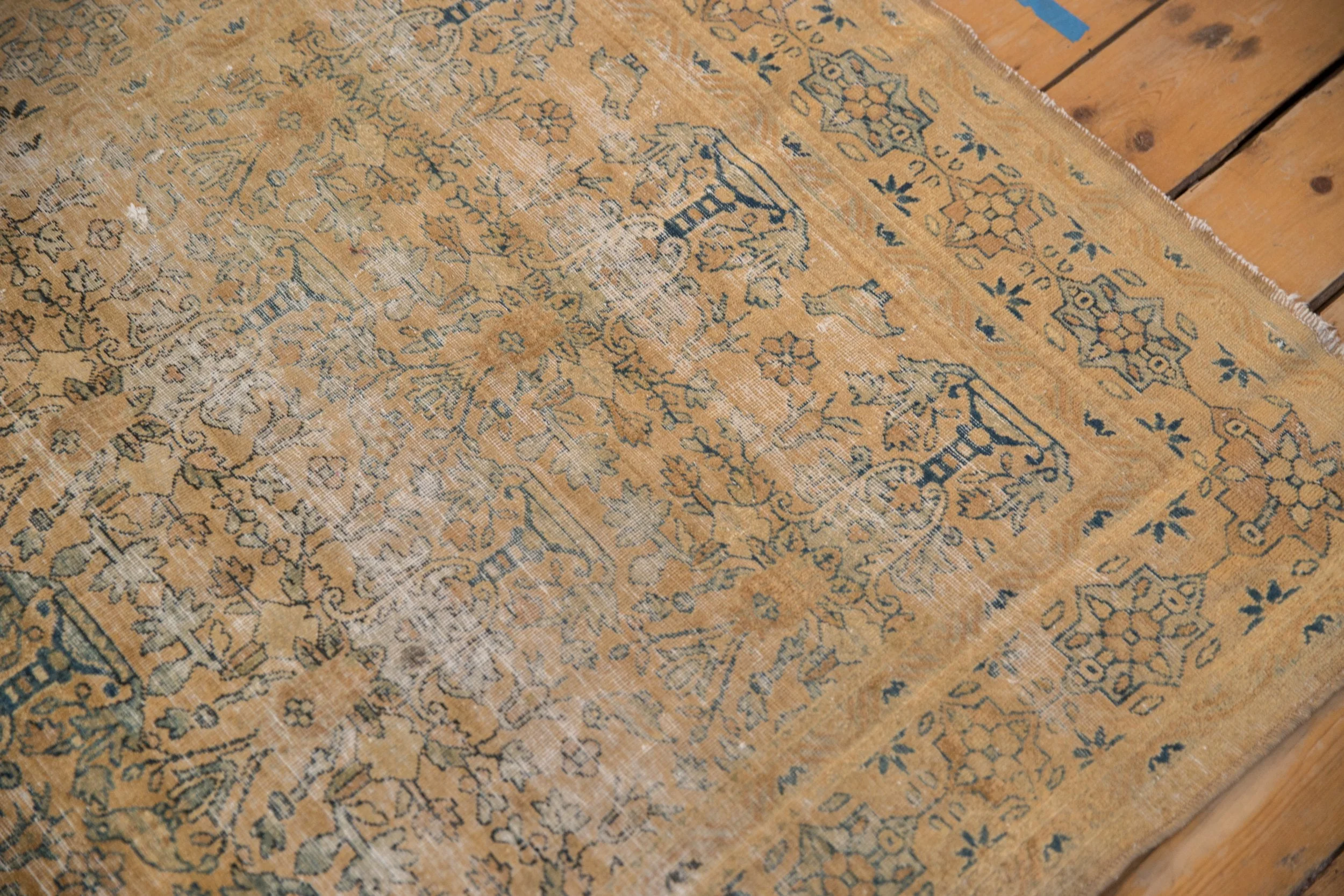 4x4.5 Vintage Distressed Meshed Square Rug - Image 7