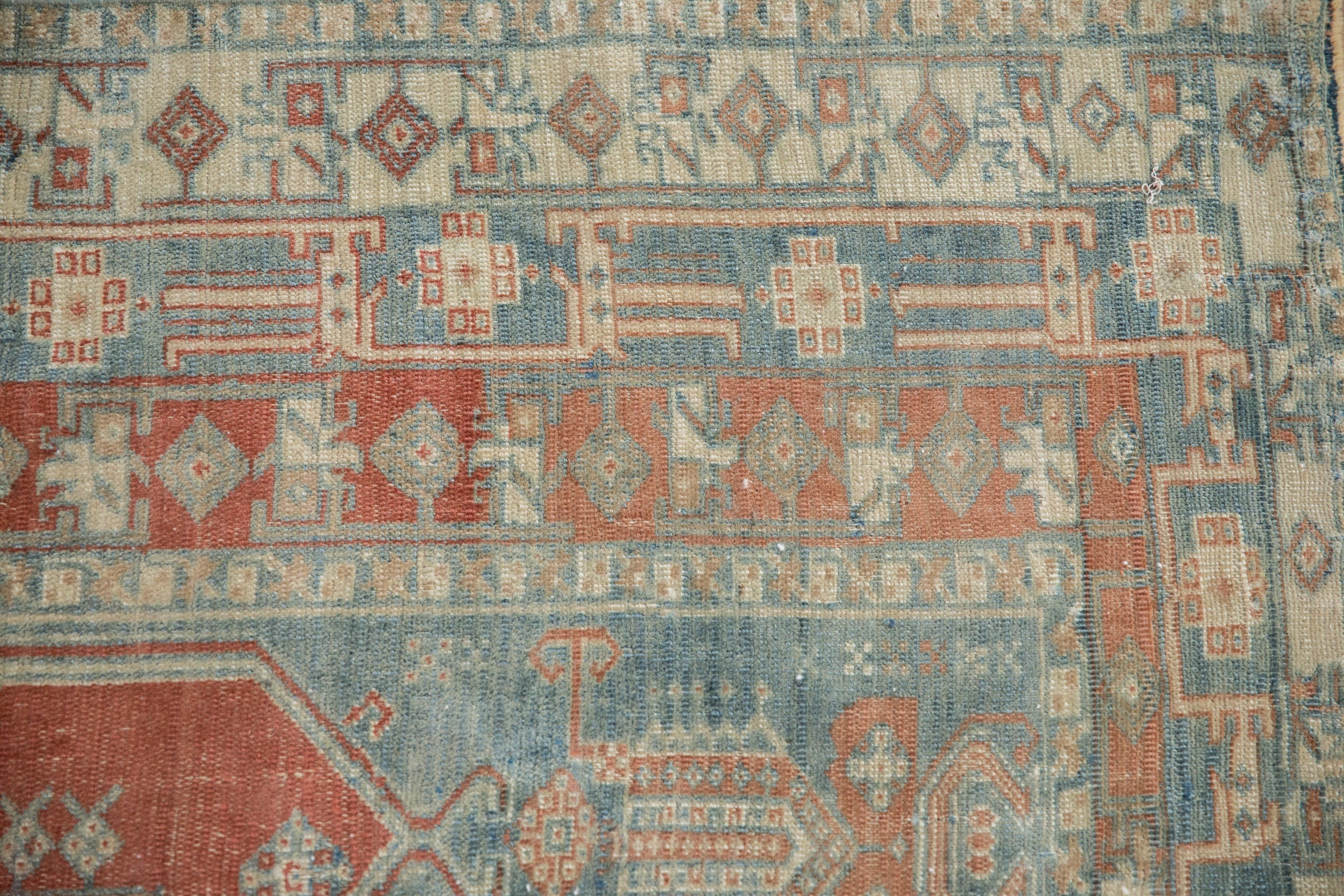 4x4.5 Vintage Distressed Oushak Square Rug - Image 6