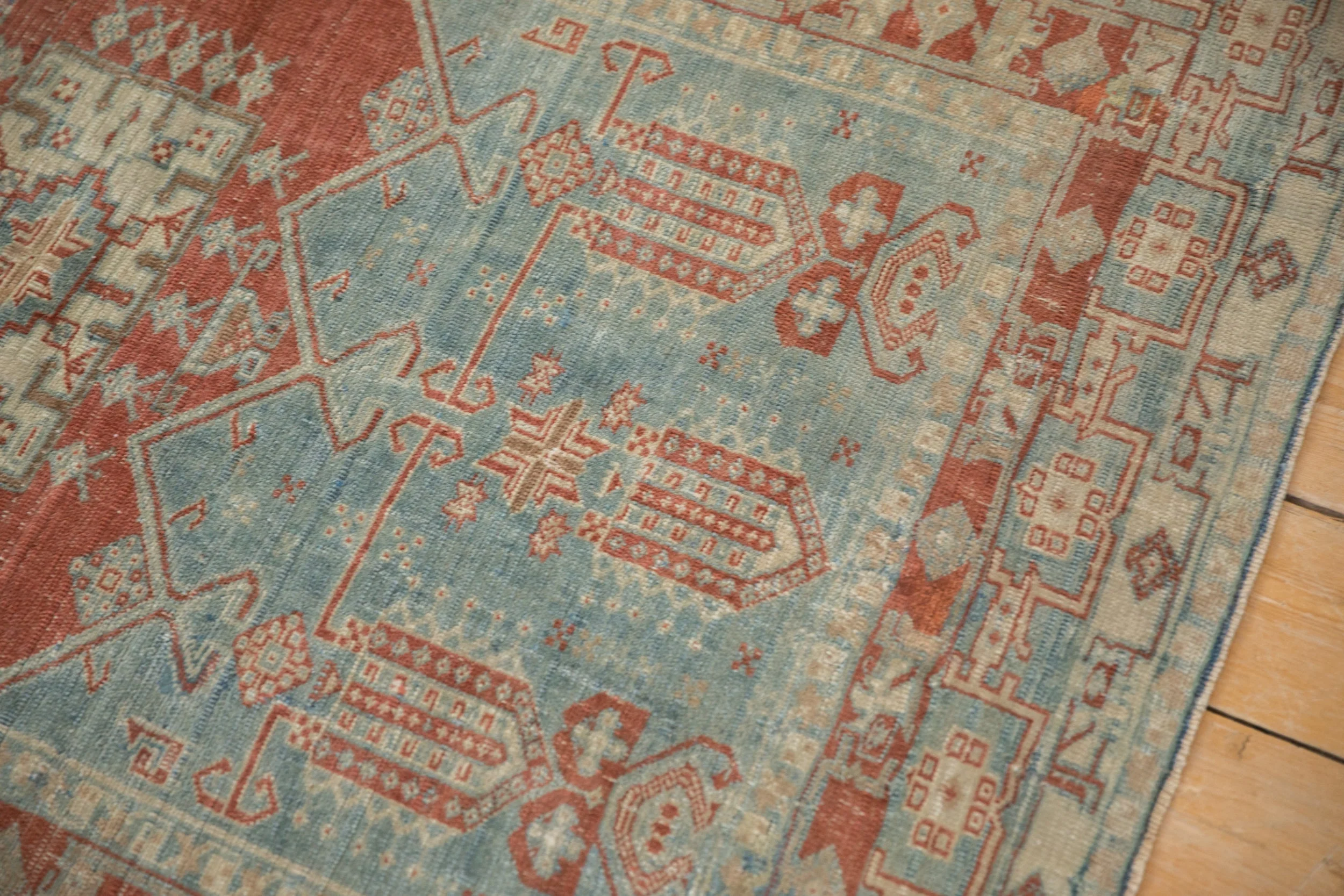 4x4.5 Vintage Distressed Oushak Square Rug - Image 8