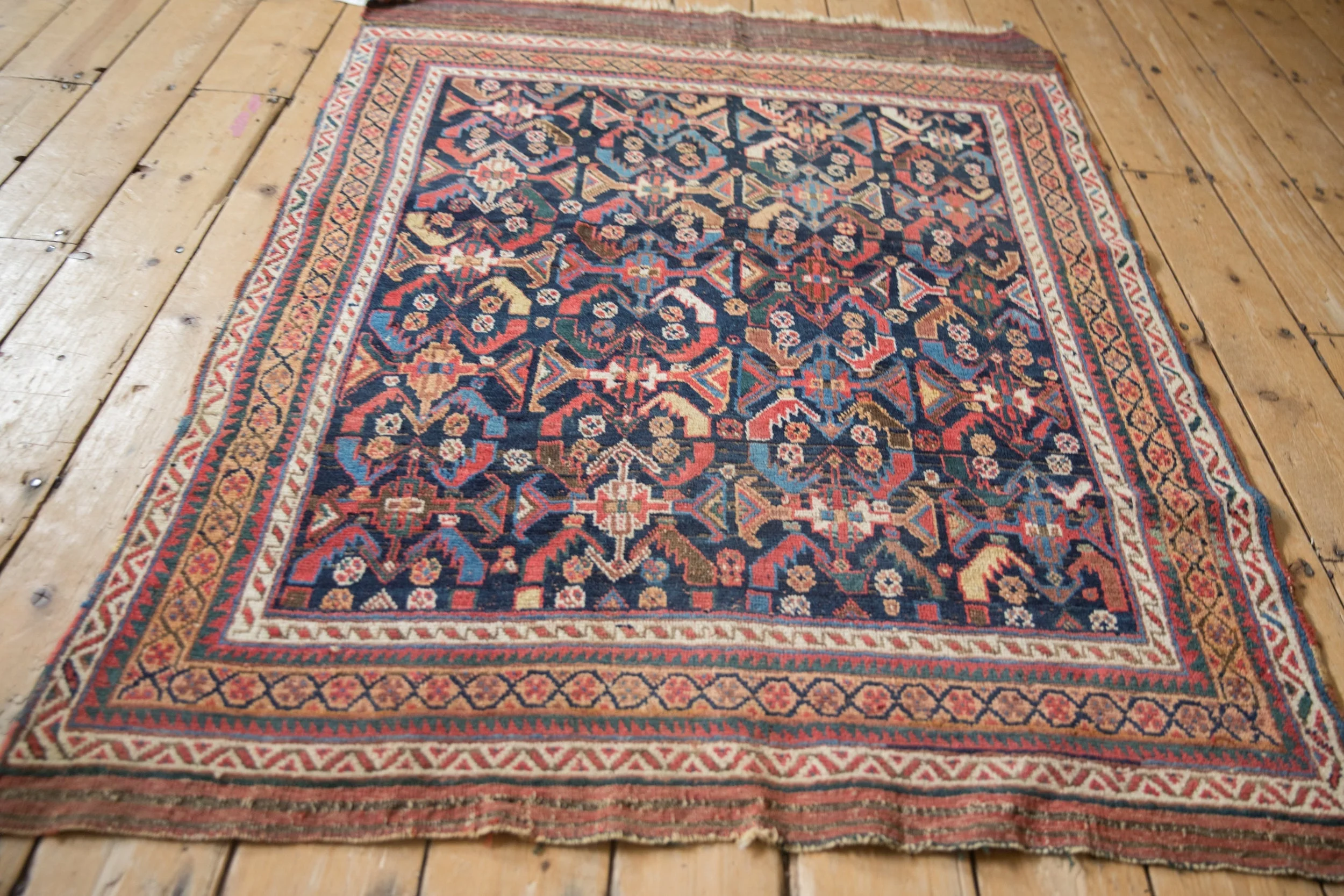 4x5.5 Antique Afshar Rug - Image 8
