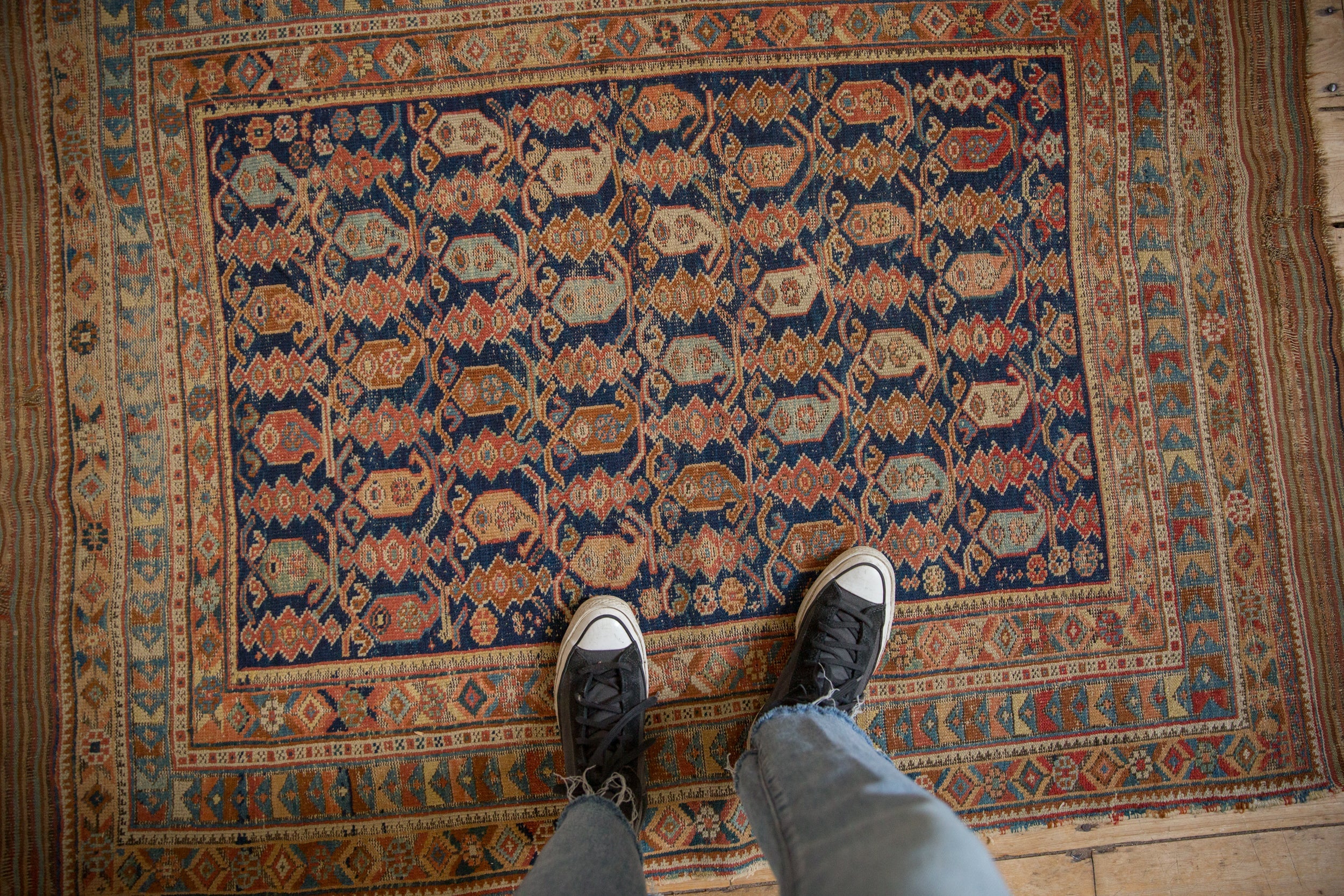 4x5.5 Antique Afshar Rug - Image 2