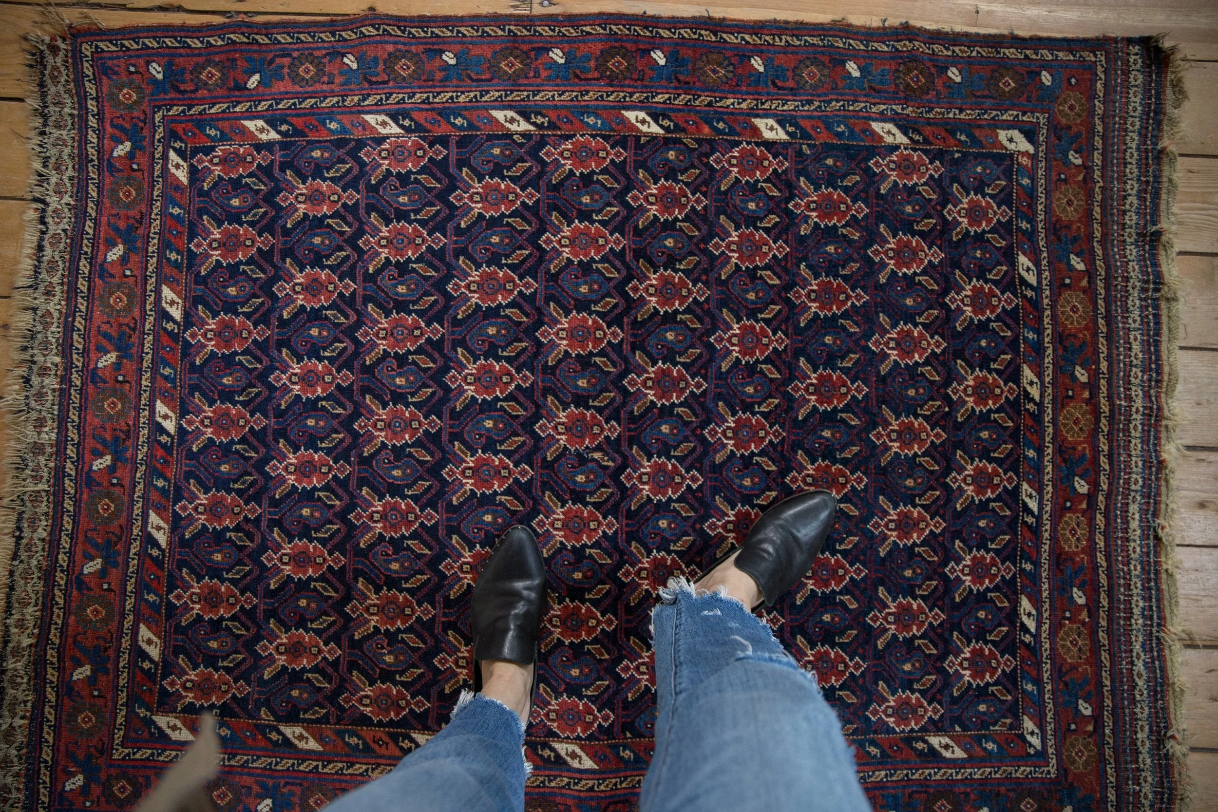 4x5.5 Antique Afshar Rug - Image 2