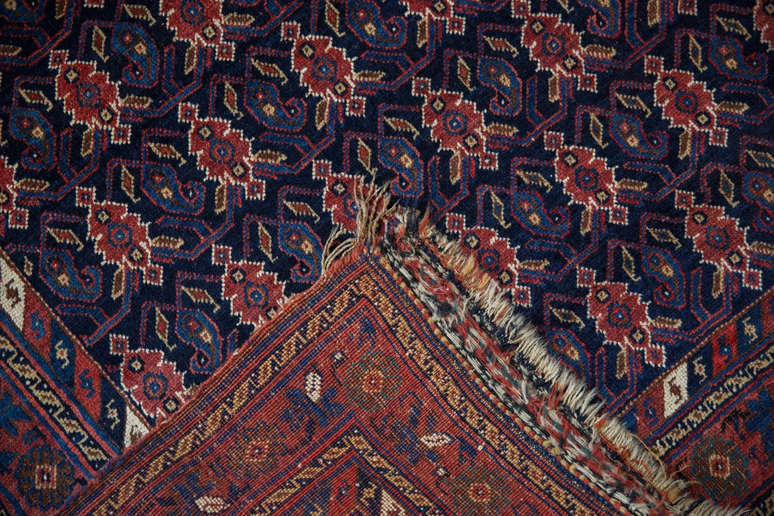4x5.5 Antique Afshar Rug - Image 9