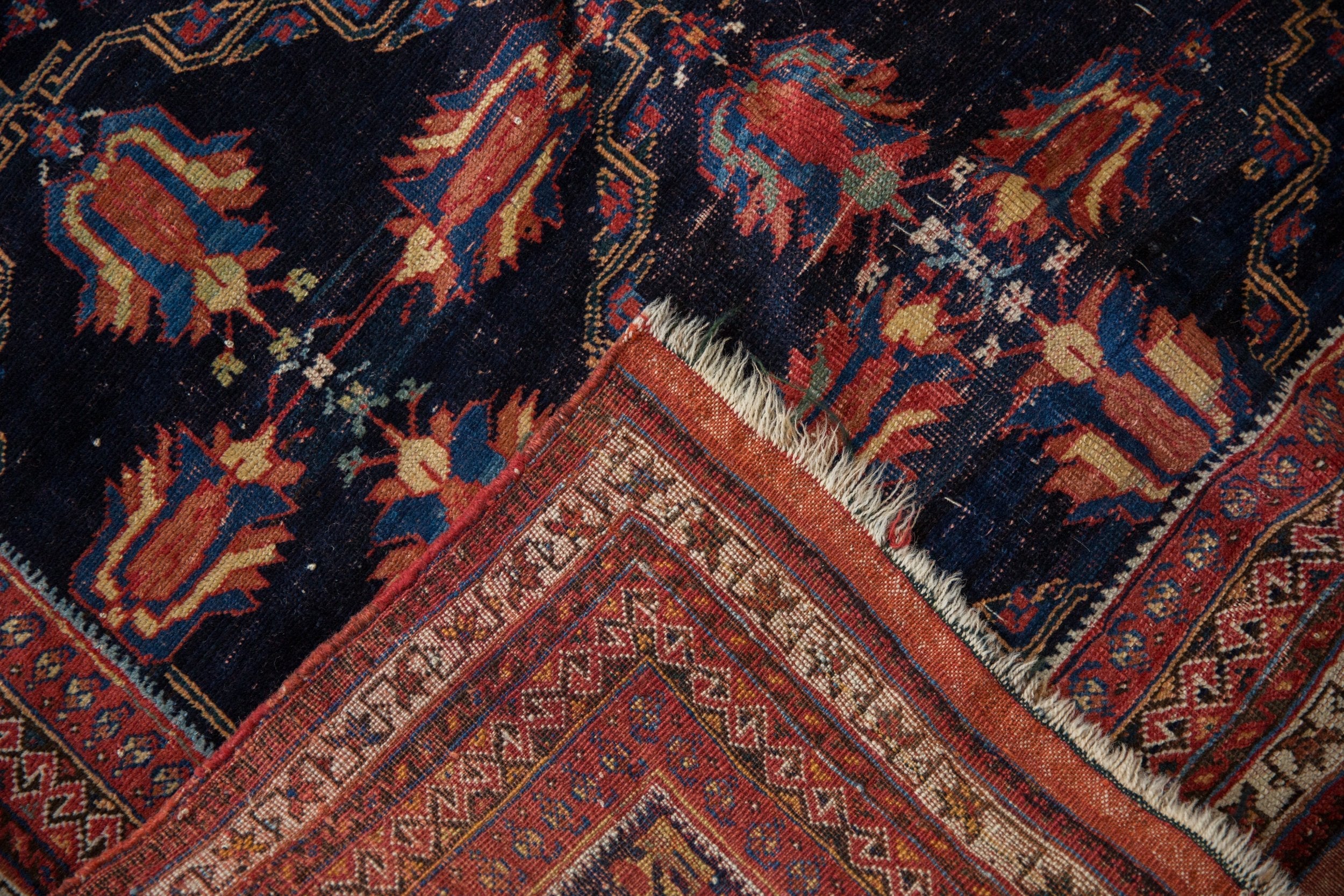 4x5.5 Antique Fine Afshar Rug - Image 10