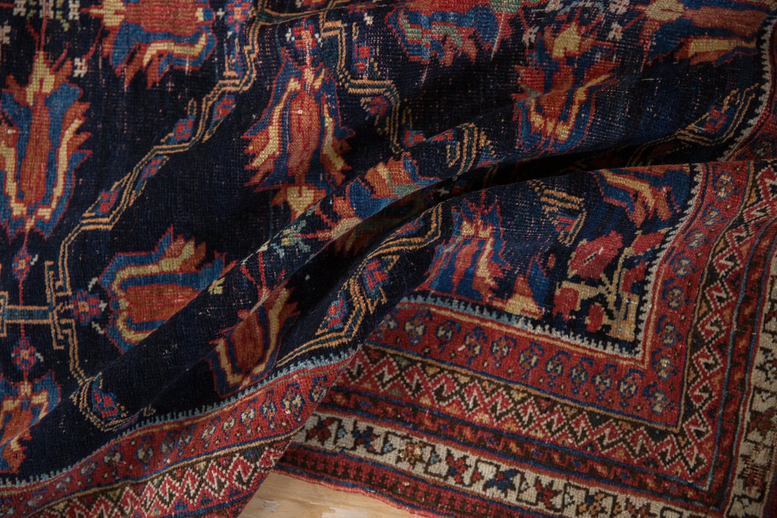 4x5.5 Antique Fine Afshar Rug - Image 9