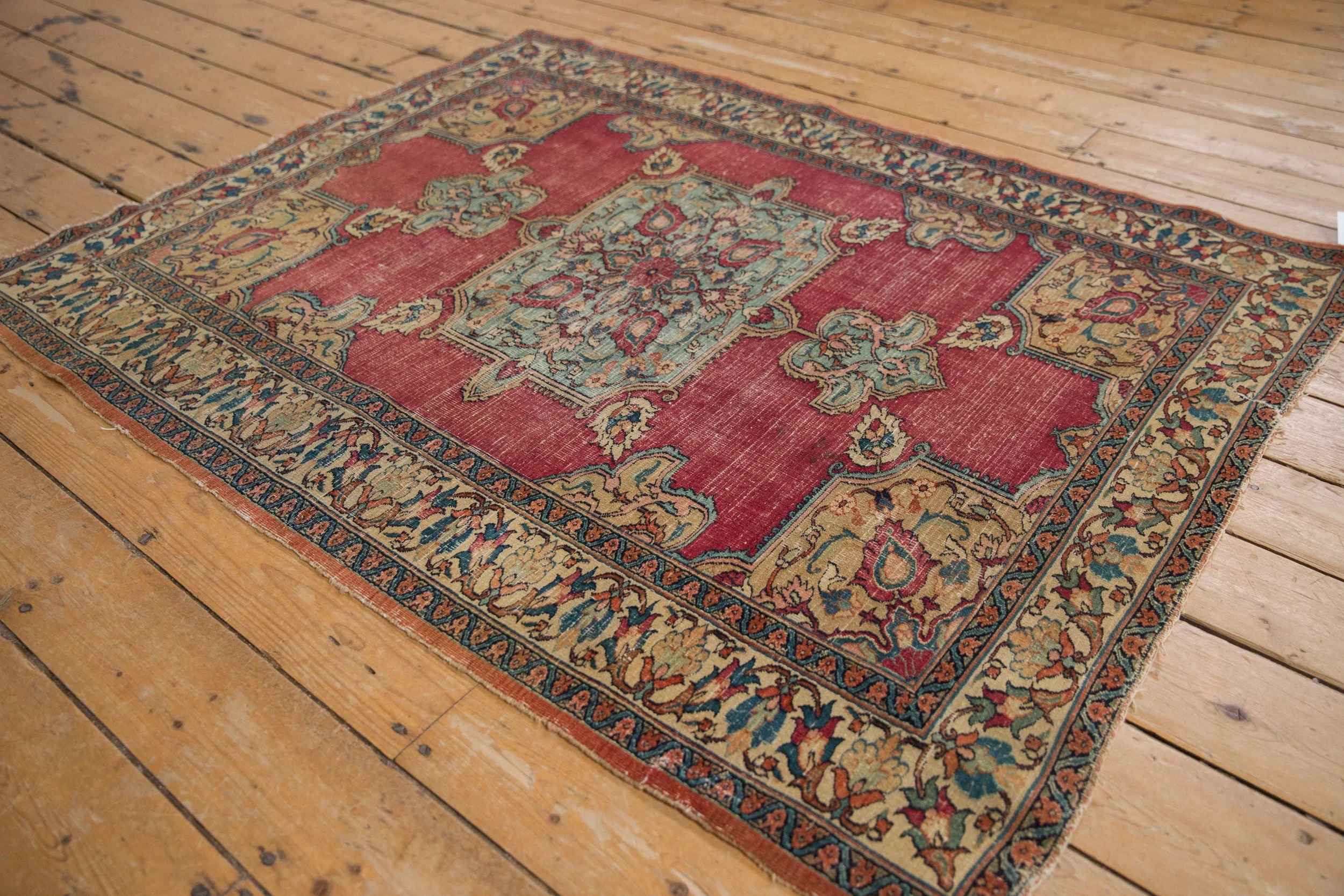 4x5.5 Antique Fine Doroksh Rug - Image 7