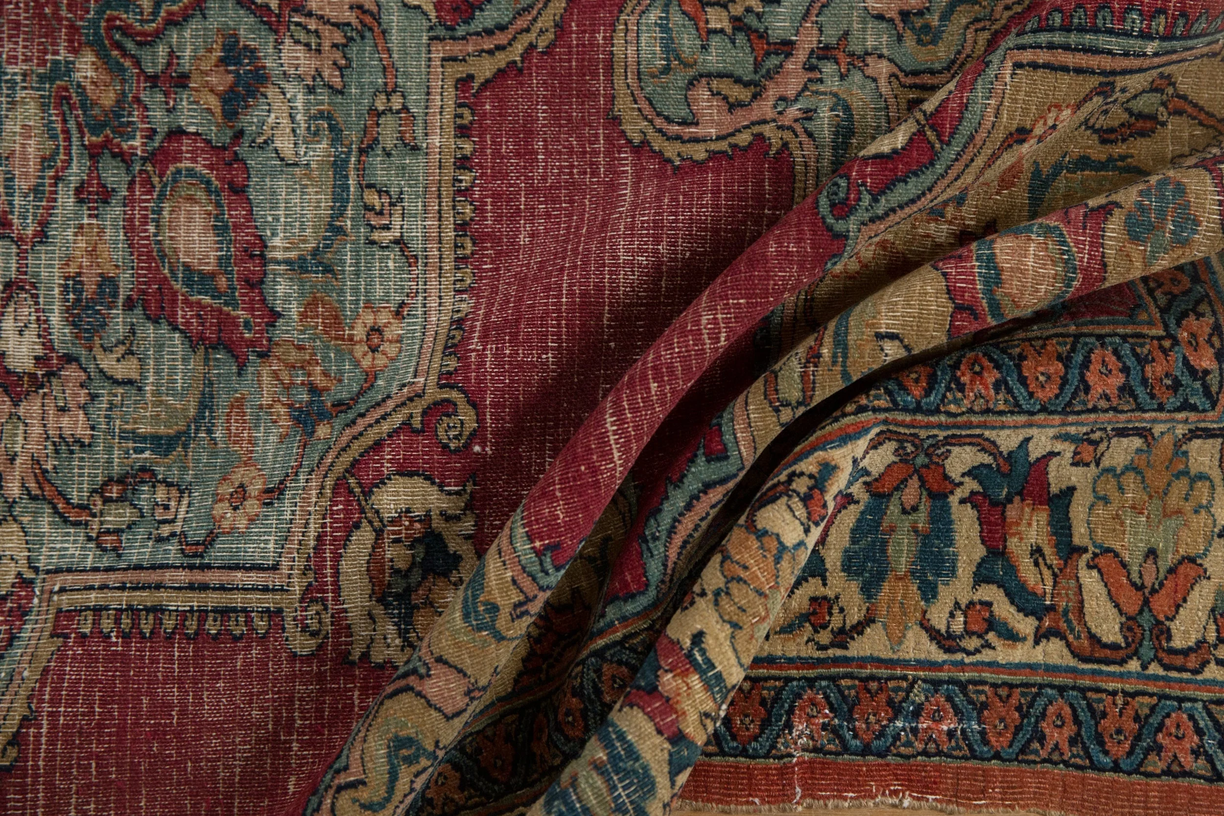 4x5.5 Antique Fine Doroksh Rug - Image 9