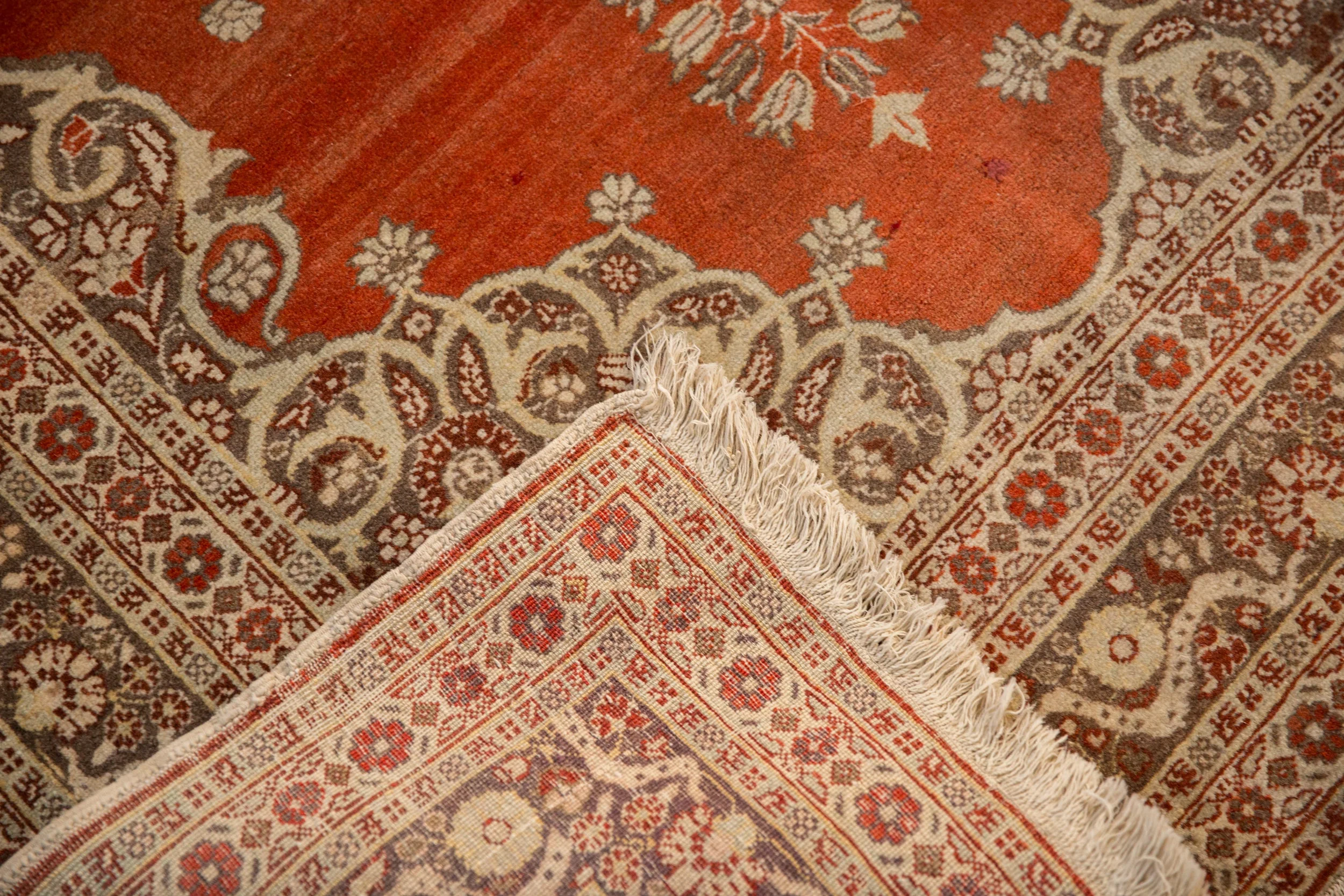 4x5.5 Antique Haji Jalili Tabriz Rug - Image 11