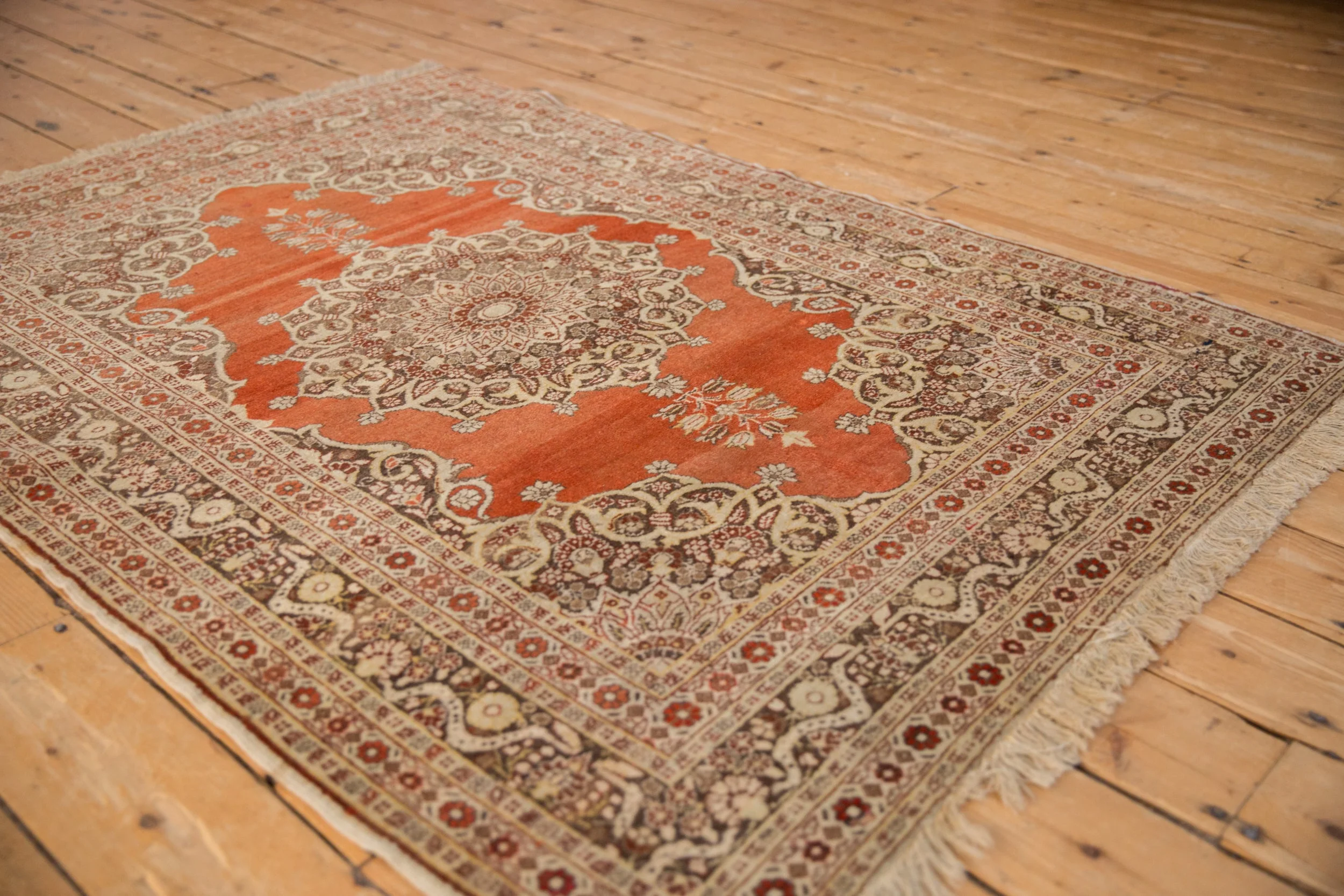 4x5.5 Antique Haji Jalili Tabriz Rug - Image 4