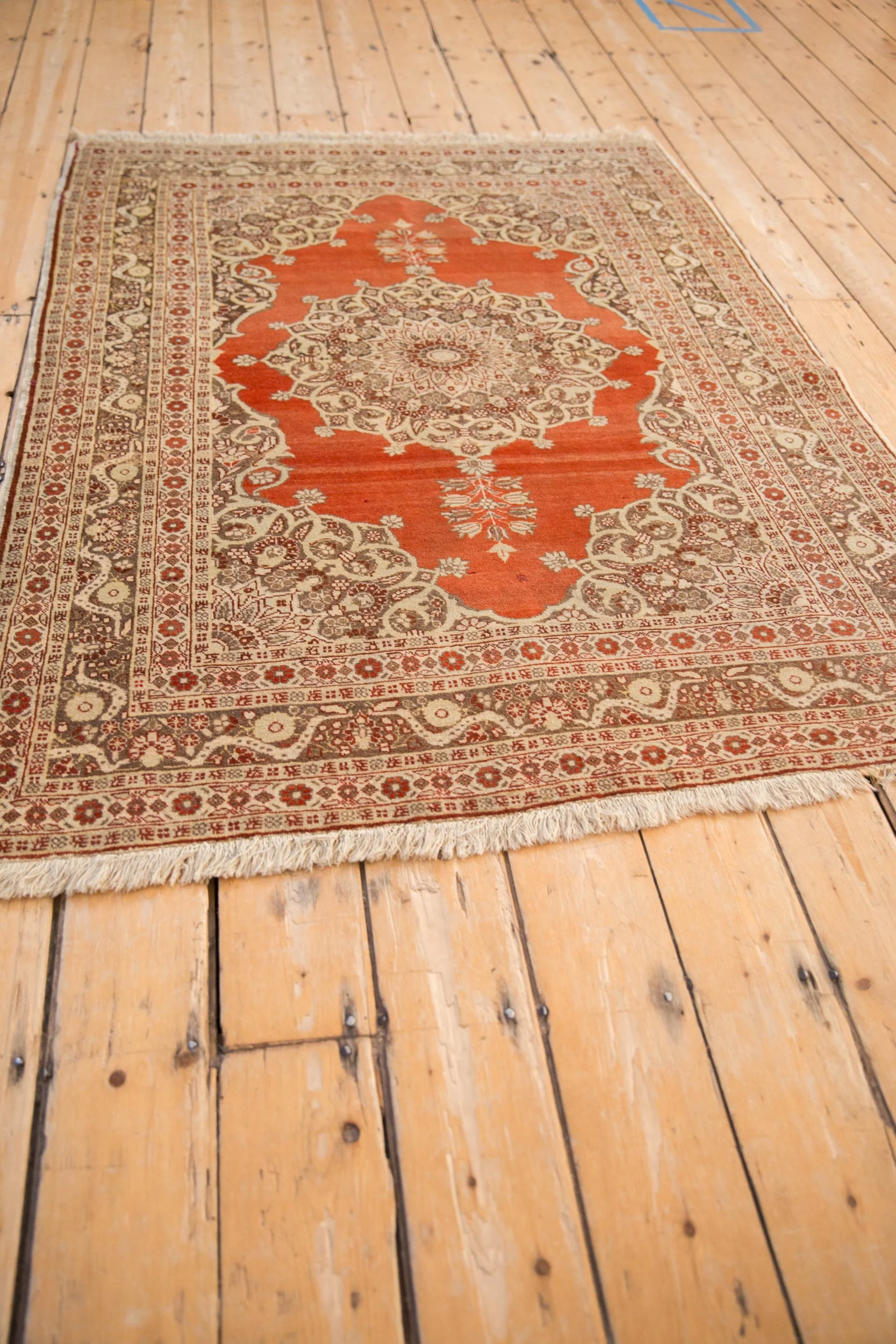 4x5.5 Antique Haji Jalili Tabriz Rug - Image 8