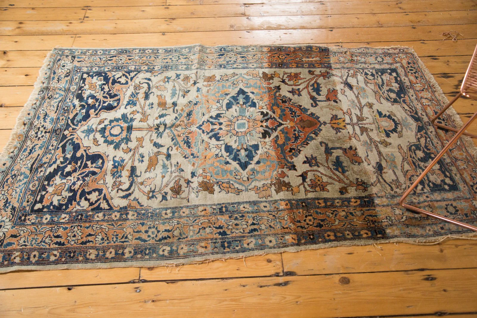 4x5.5 Antique Haji Jalili Tabriz Rug - Image 8