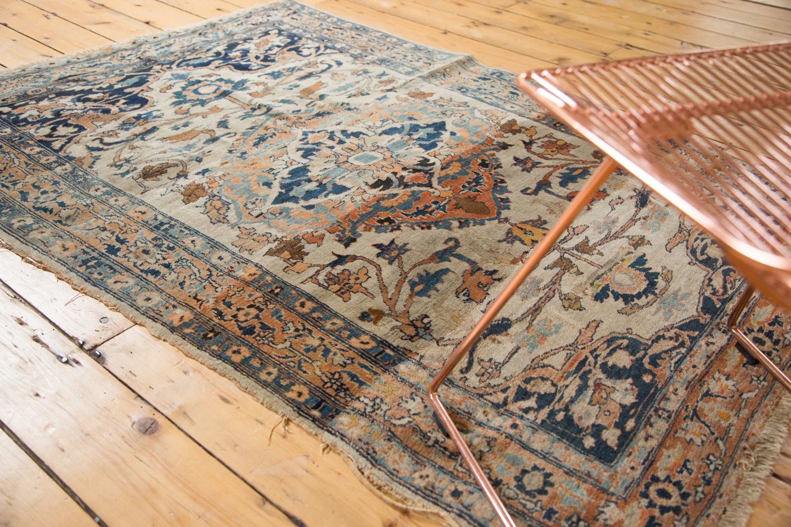 4x5.5 Antique Haji Jalili Tabriz Rug - Image 9
