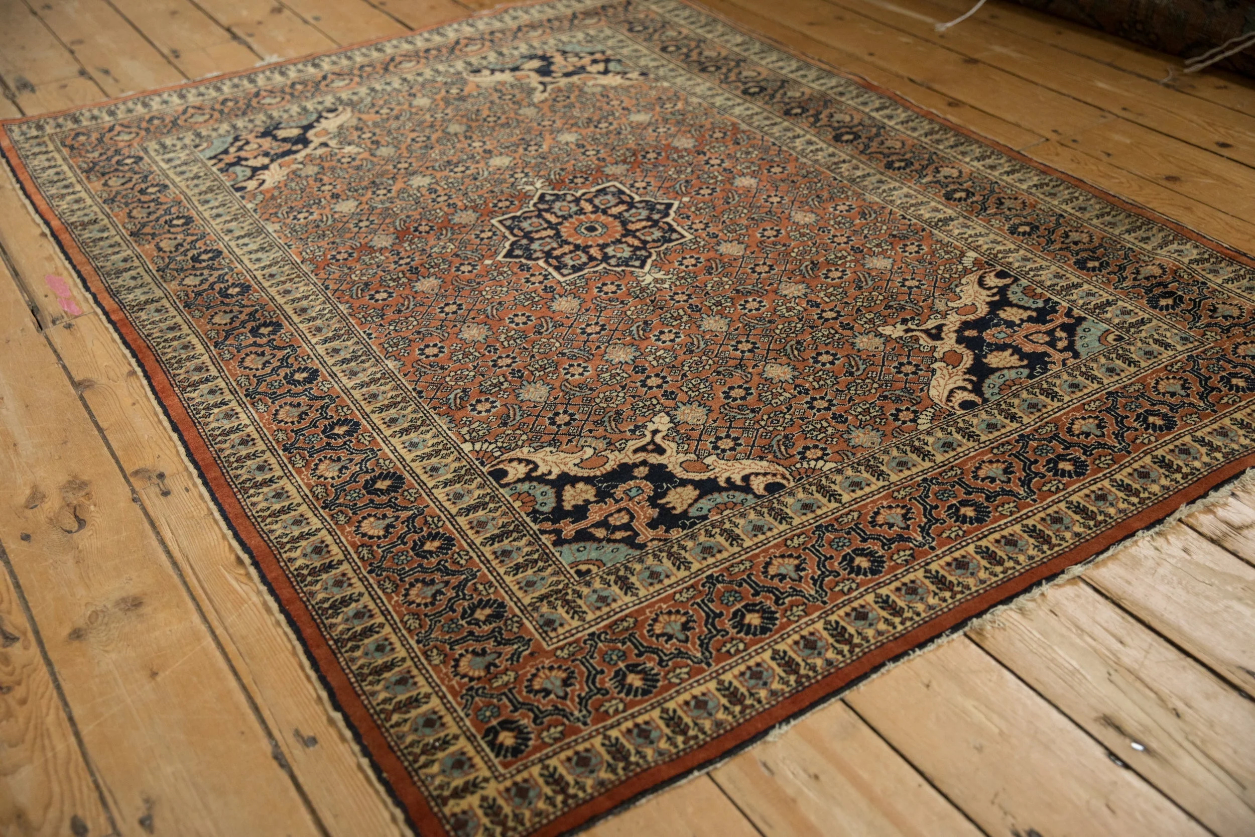 4x5.5 Antique Haji Jalili Tabriz Rug - Image 5
