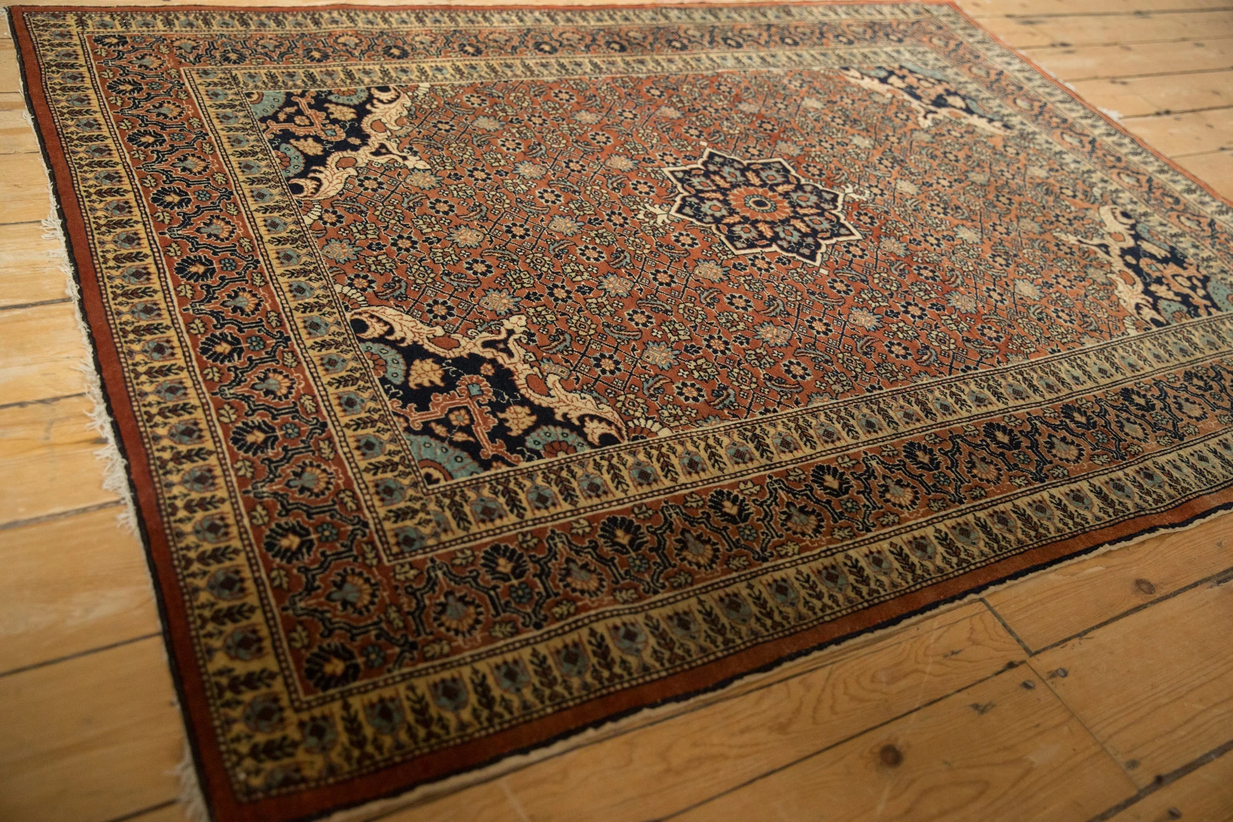 4x5.5 Antique Haji Jalili Tabriz Rug - Image 7