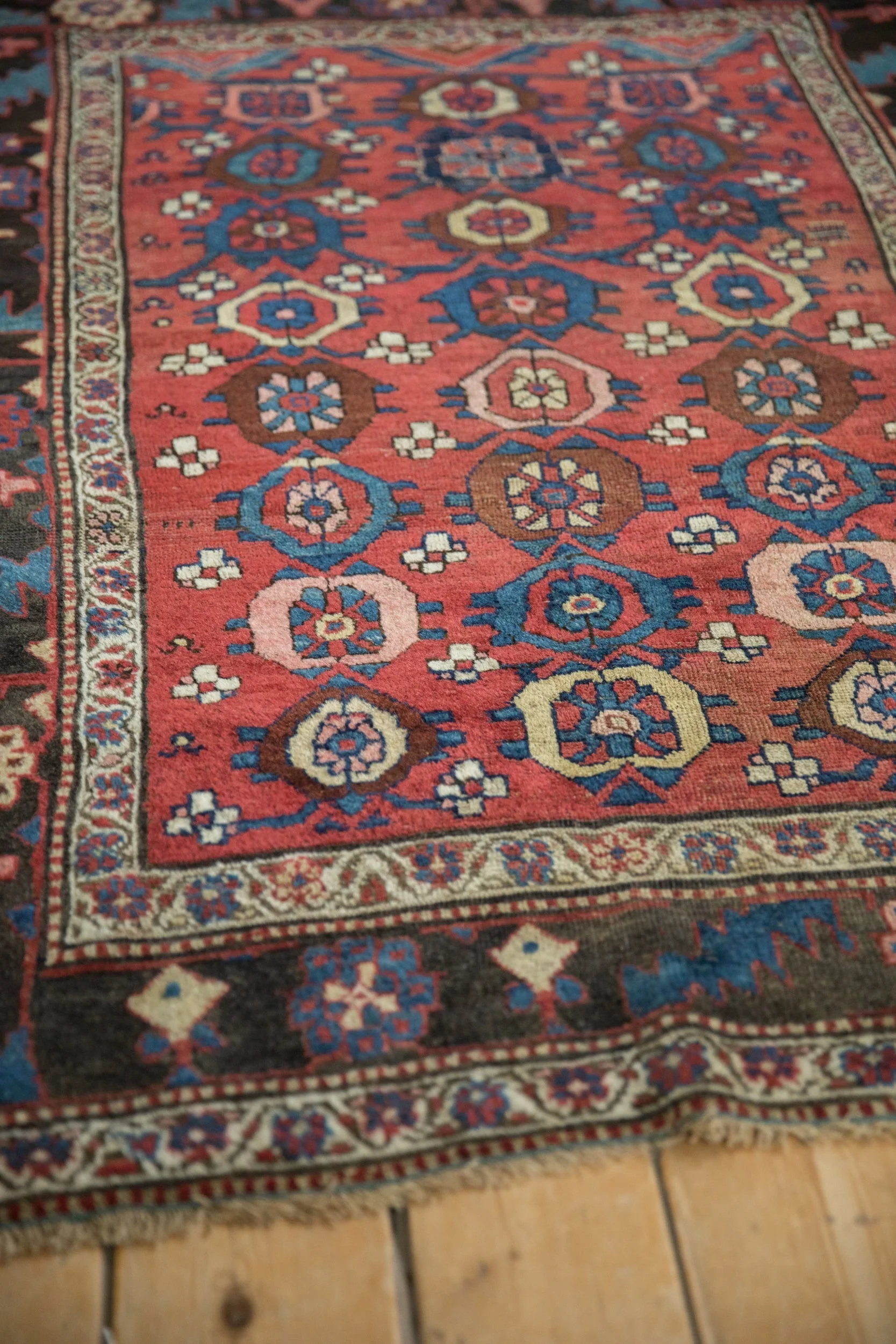 4x5.5 Antique Kurdish Bijar Rug - Image 5