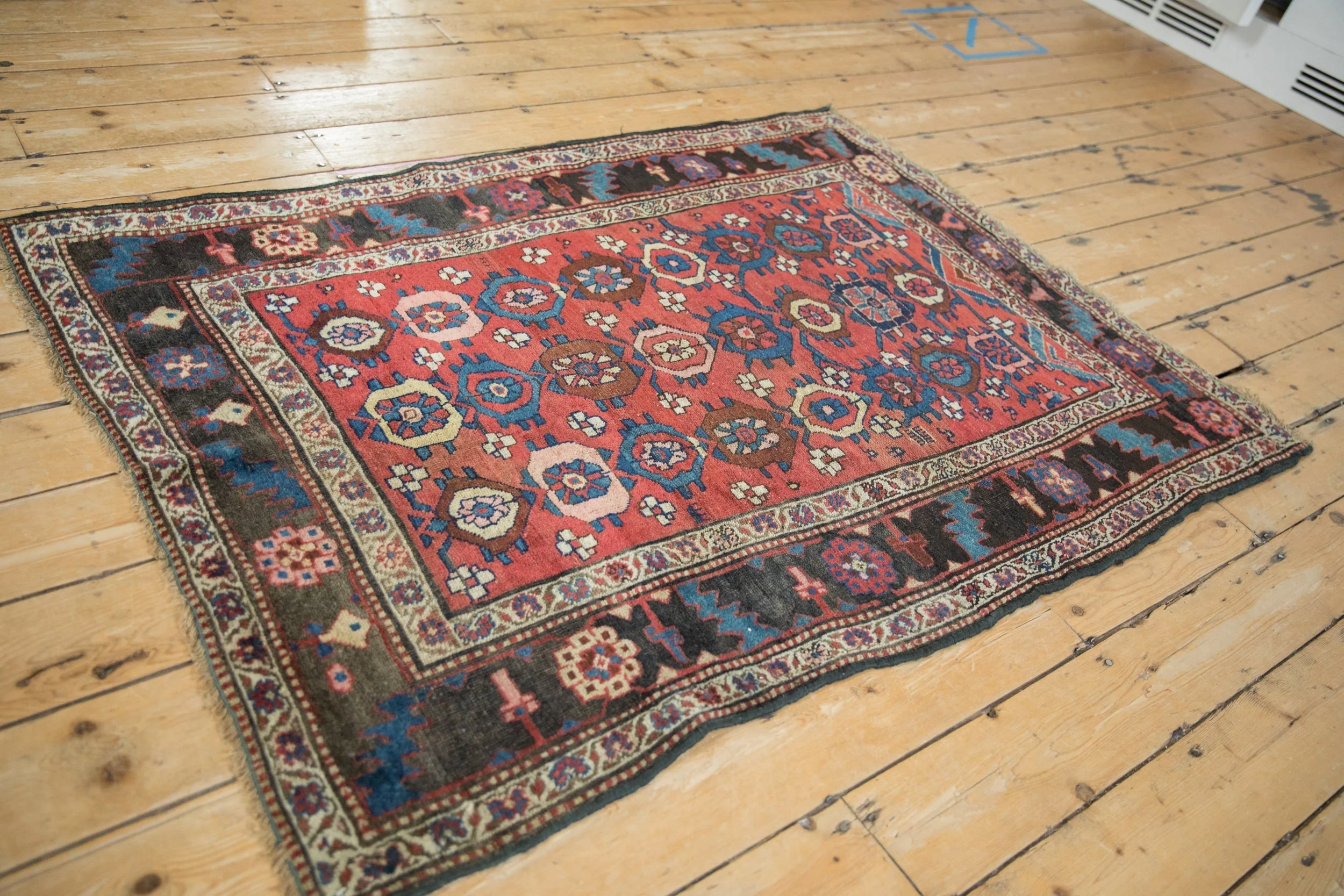 4x5.5 Antique Kurdish Bijar Rug - Image 6