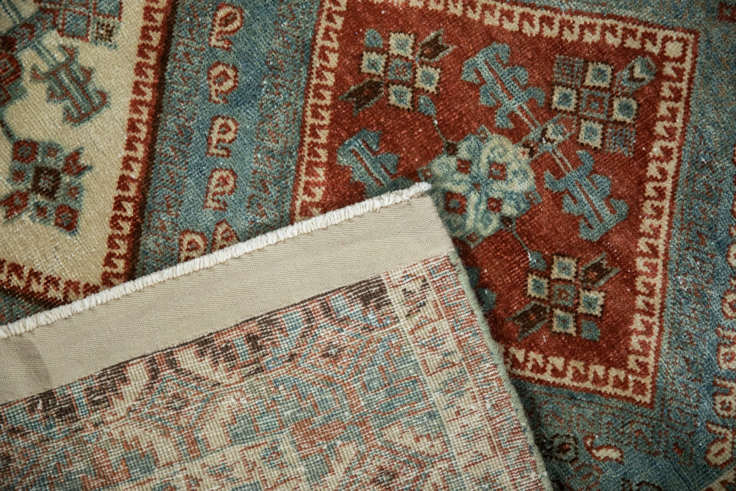 4x5.5 Vintage Distressed Afshar Rug - Image 8