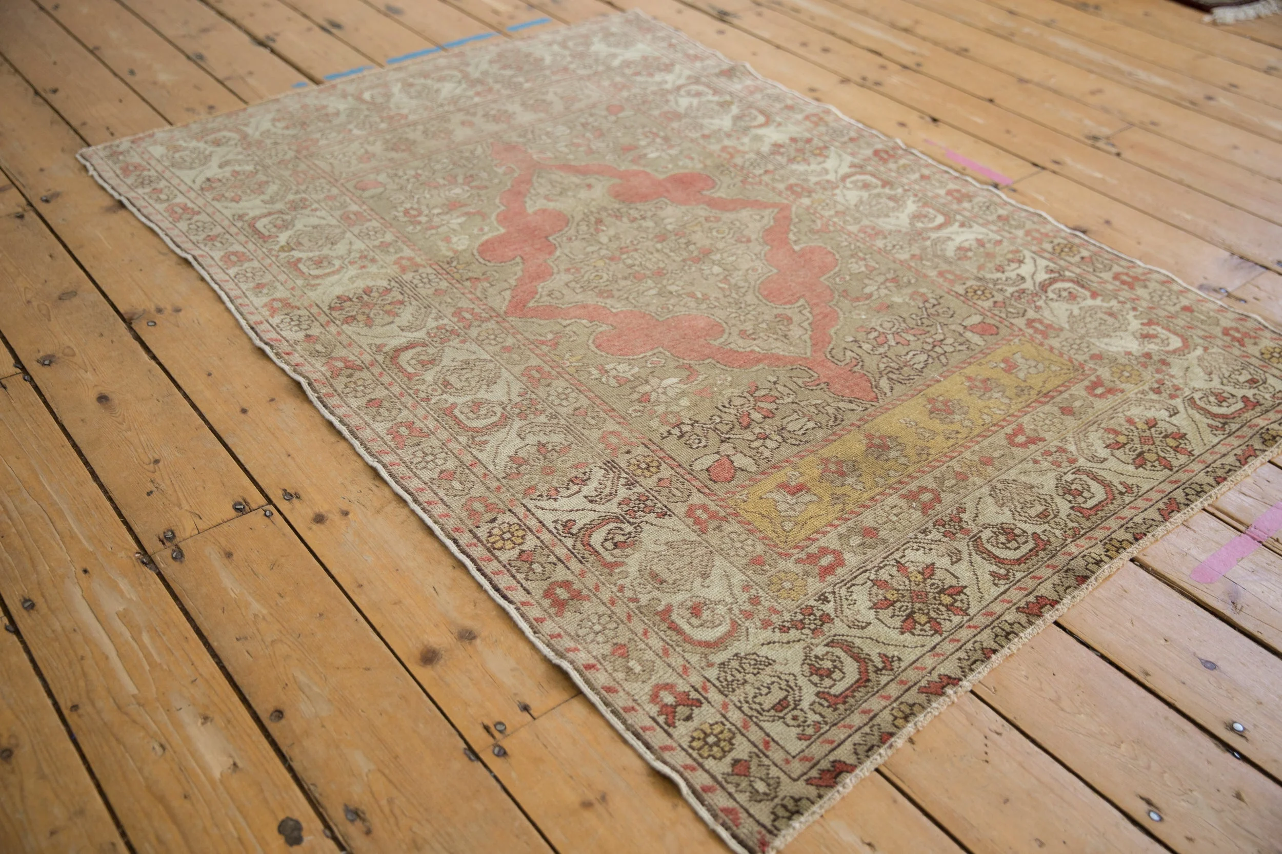 4x5.5 Vintage Distressed Kayseri Rug - Image 4