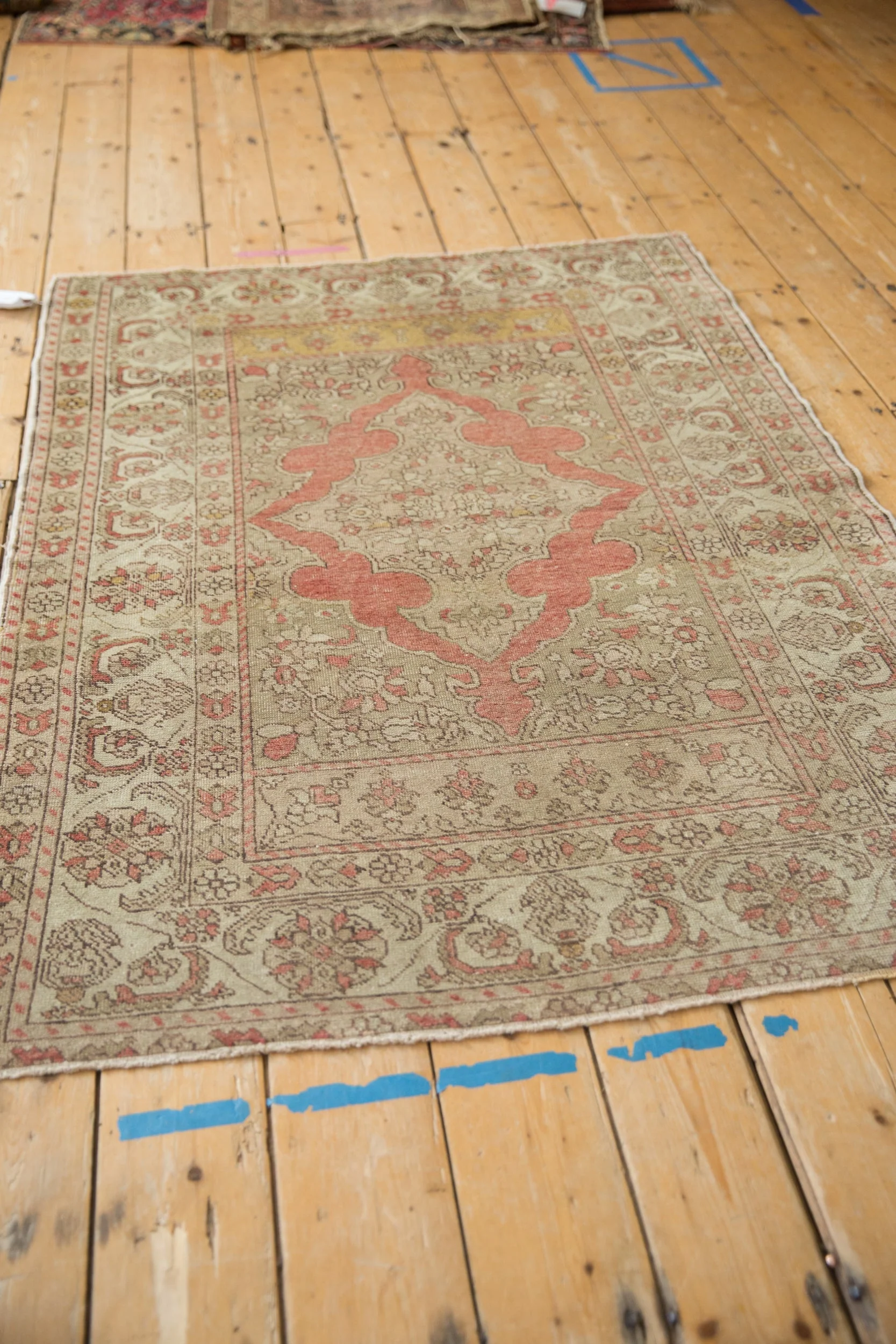 4x5.5 Vintage Distressed Kayseri Rug - Image 7