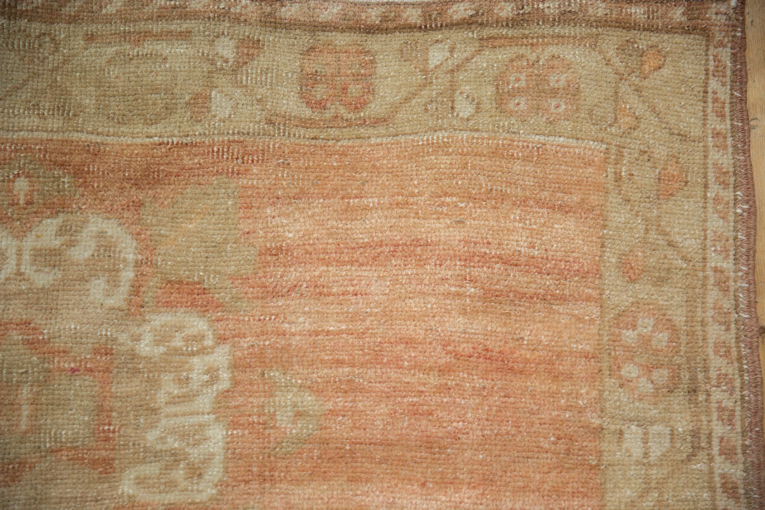 4x5.5 Vintage Distressed Oushak Rug - Image 3