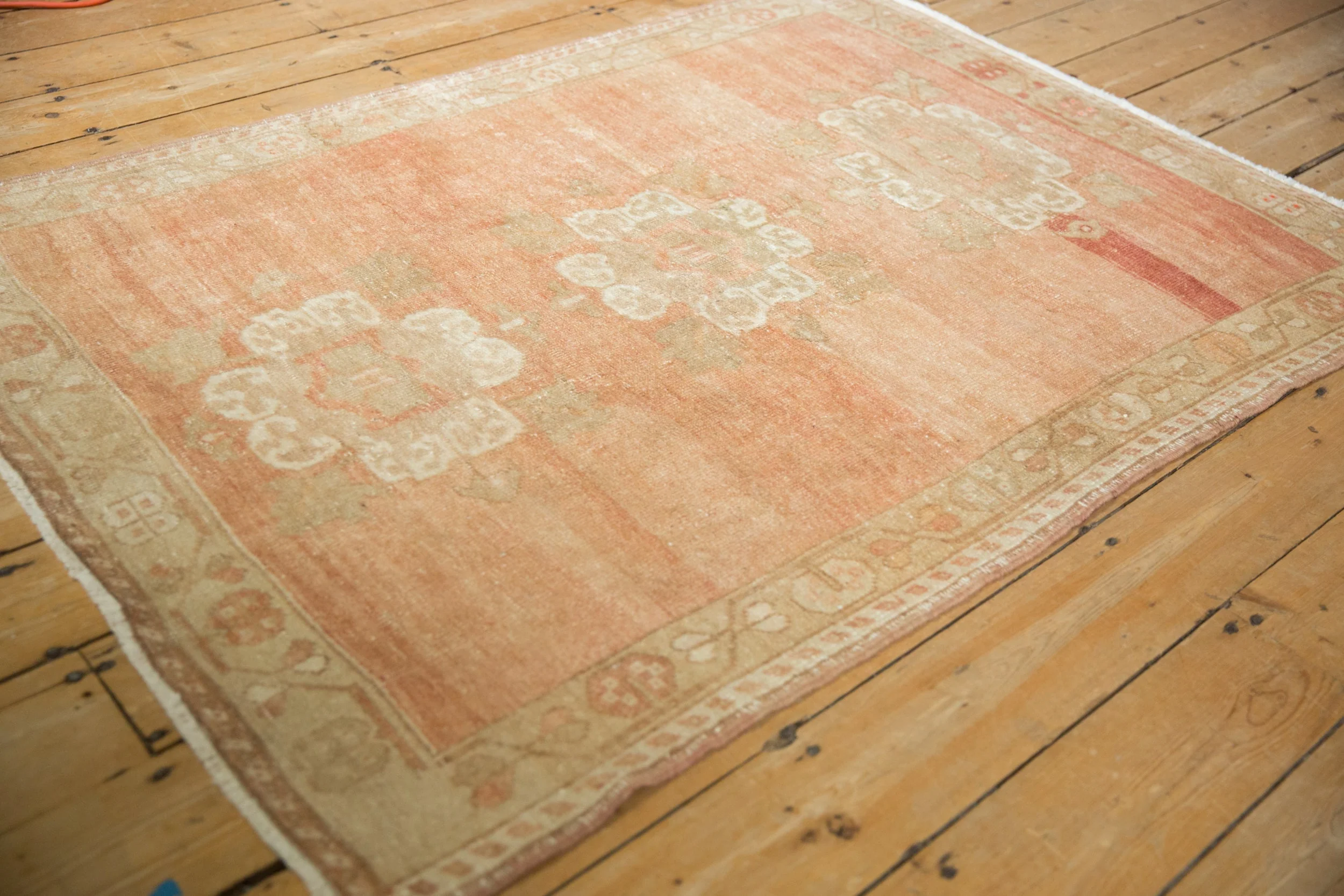 4x5.5 Vintage Distressed Oushak Rug - Image 5