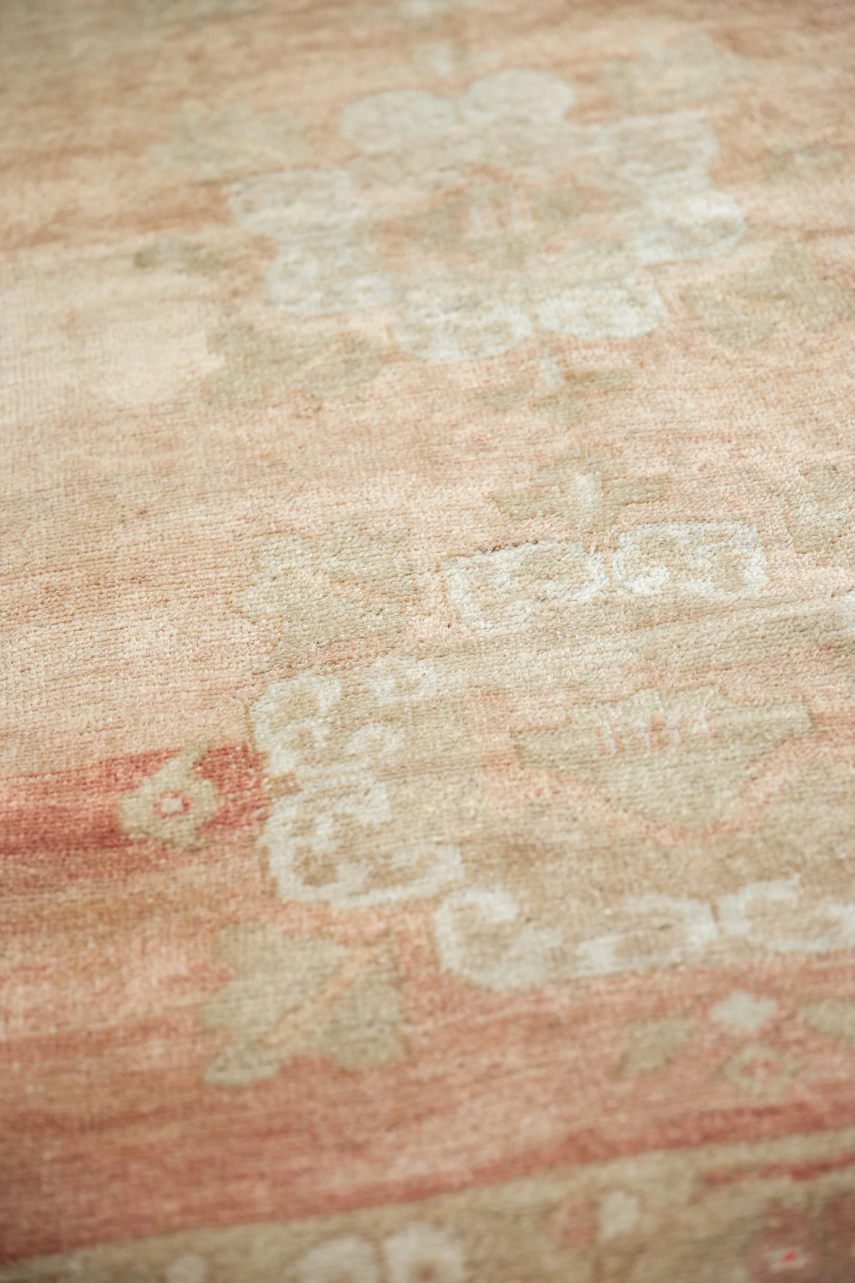 4x5.5 Vintage Distressed Oushak Rug - Image 8