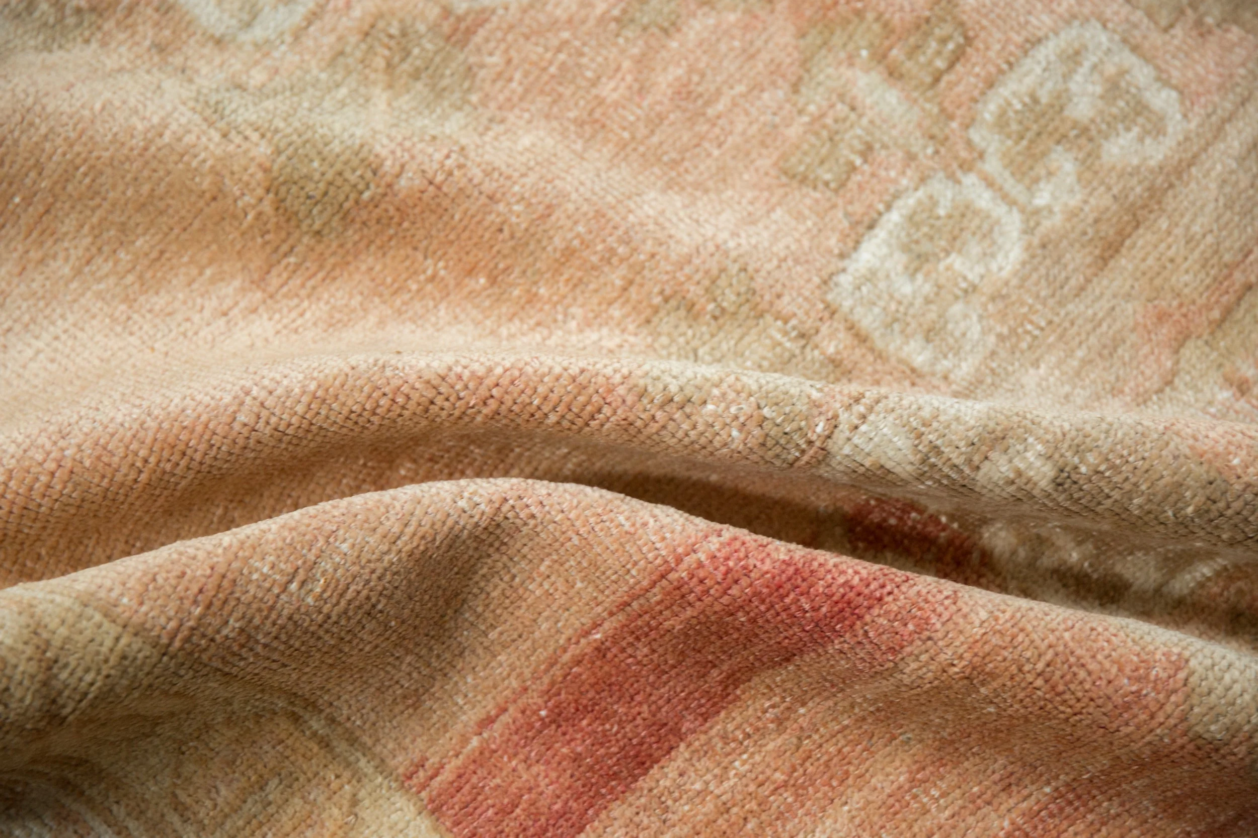 4x5.5 Vintage Distressed Oushak Rug - Image 9