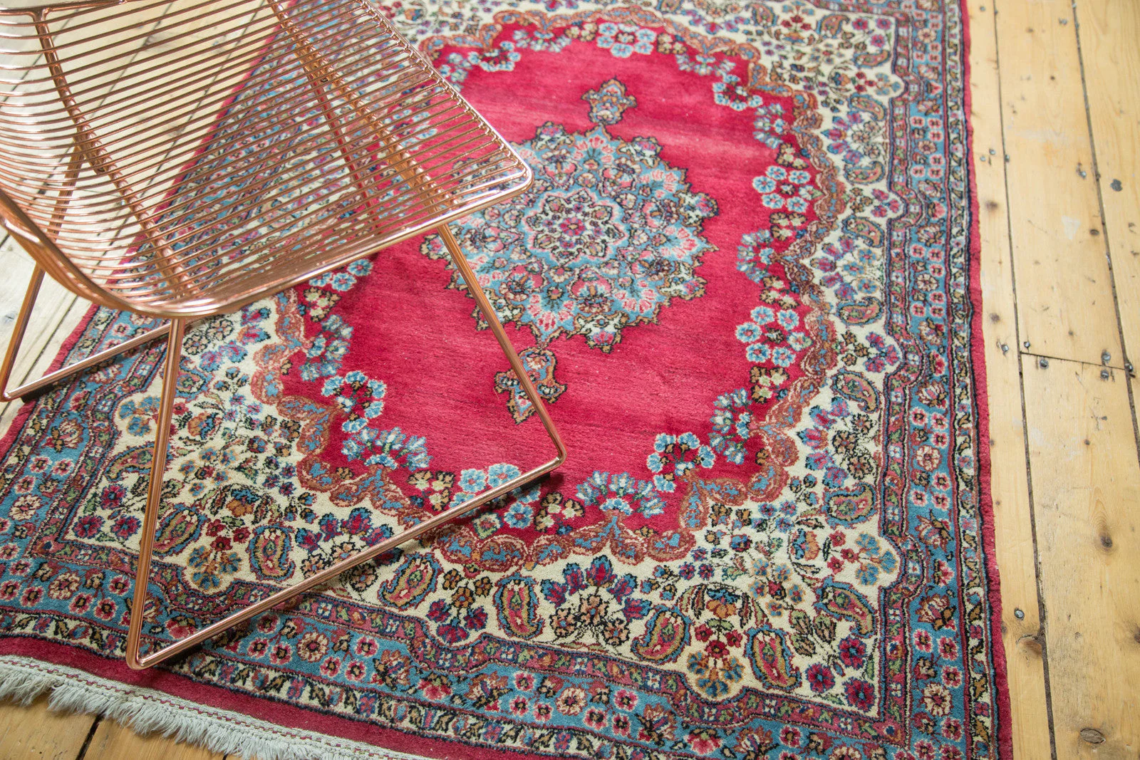 4x5.5 Vintage Kerman Rug - Image 2