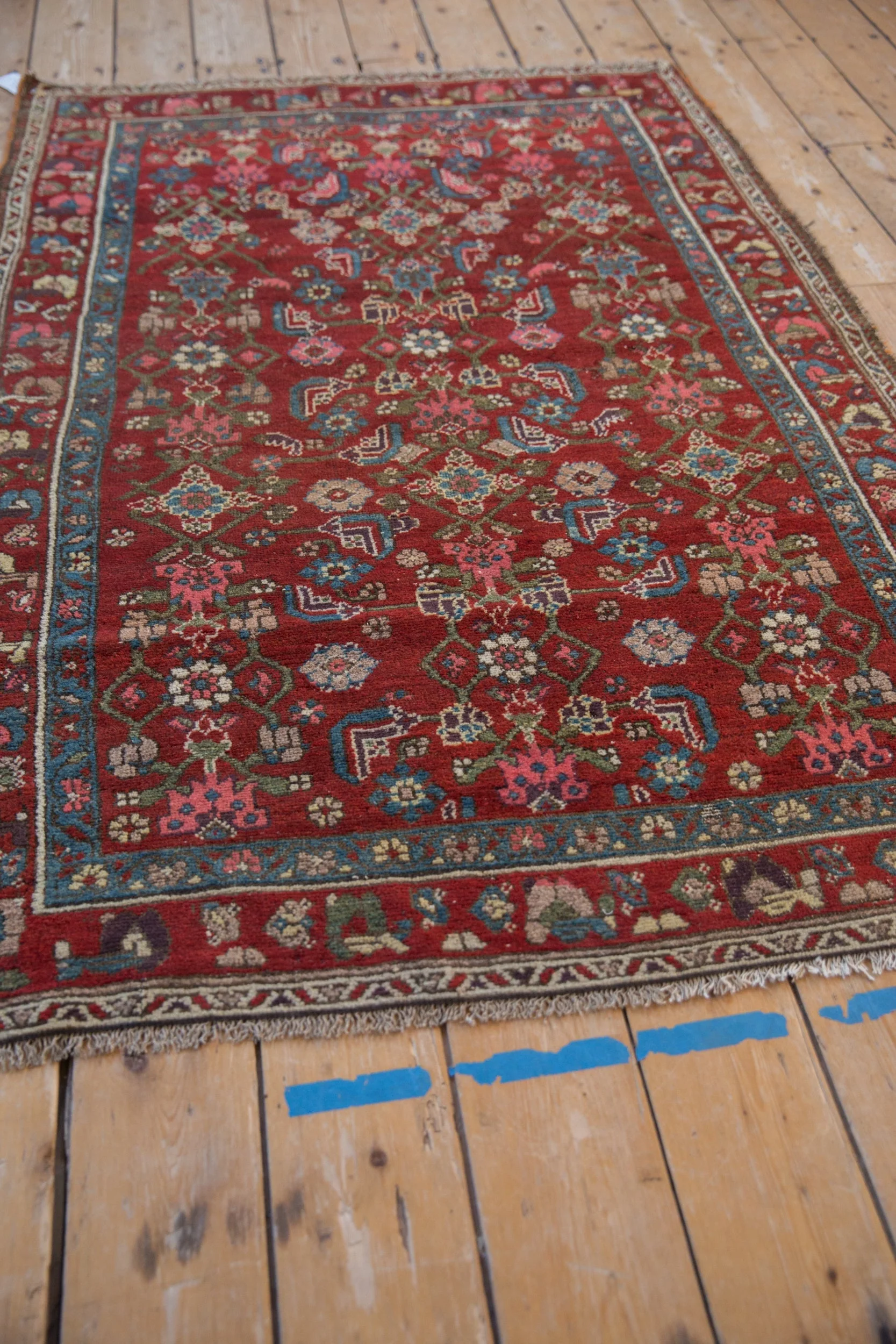 4x5.5 Vintage Kurdish Hamadan Rug - Image 3