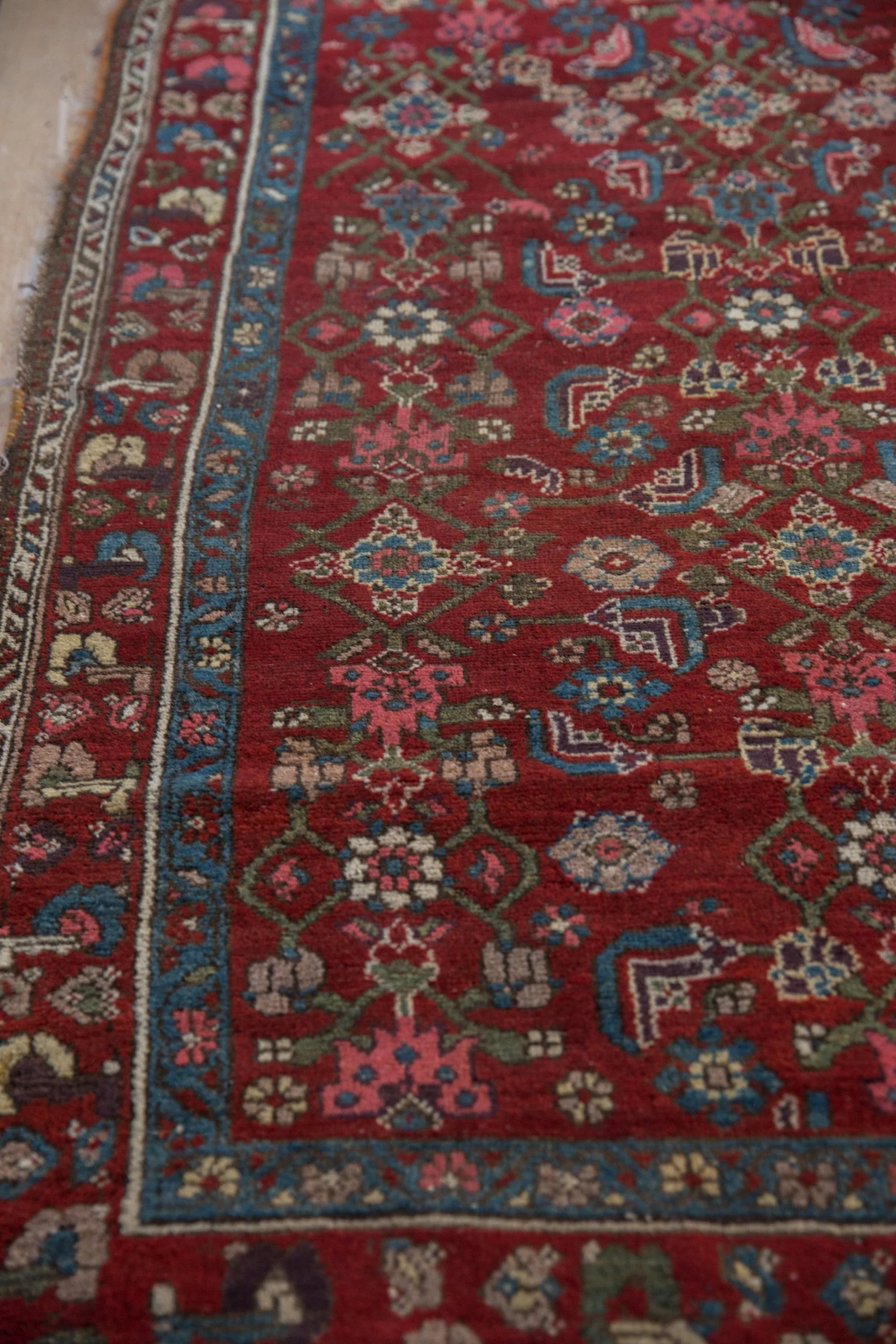 4x5.5 Vintage Kurdish Hamadan Rug - Image 4