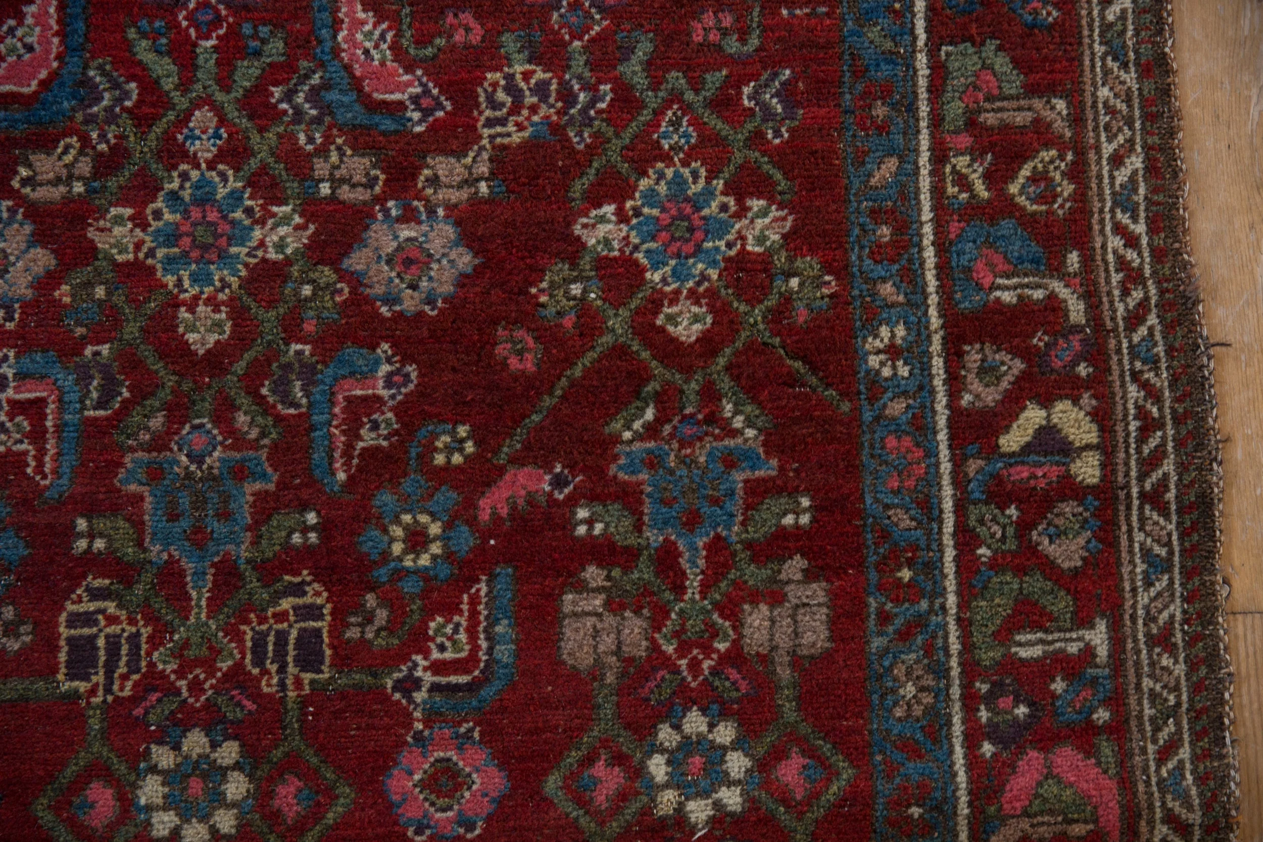 4x5.5 Vintage Kurdish Hamadan Rug - Image 5