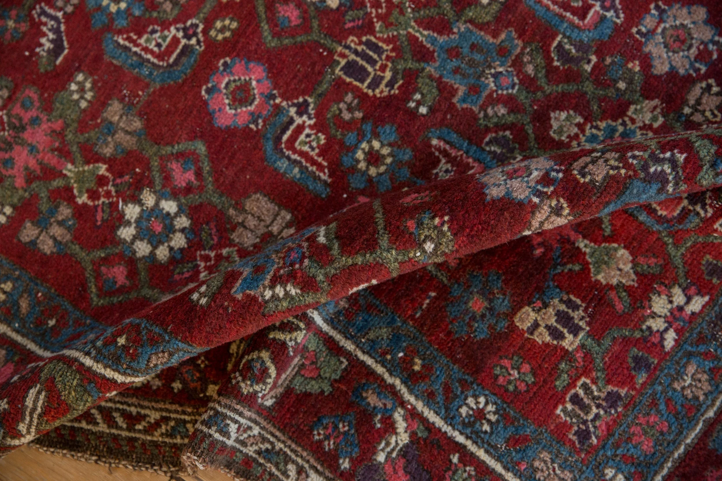 4x5.5 Vintage Kurdish Hamadan Rug - Image 8
