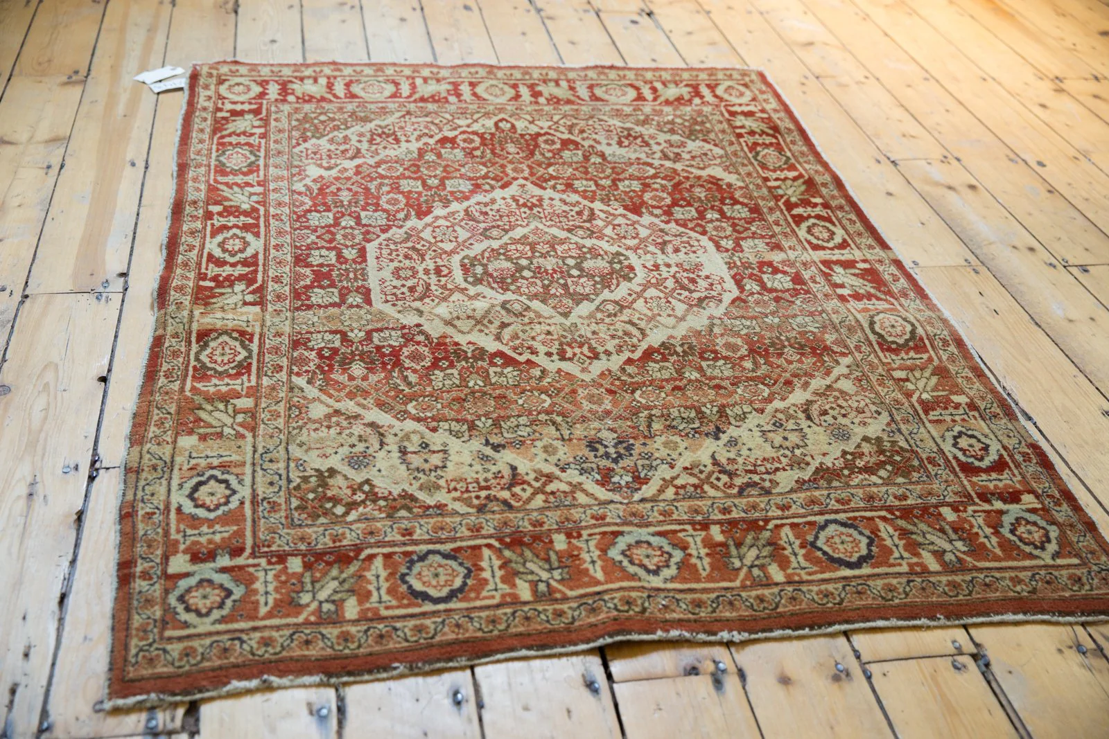 4x5.5 Vintage Tabriz Rug - Image 3