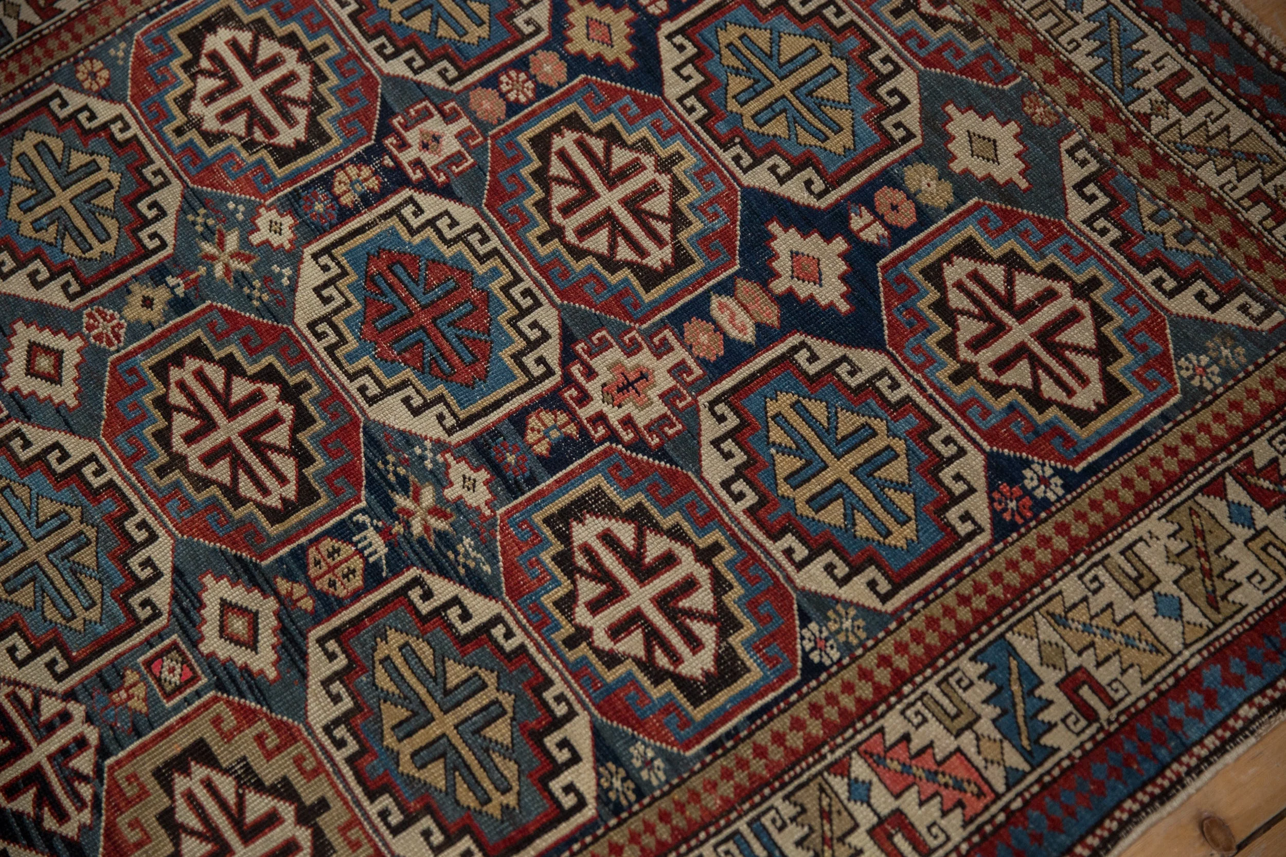 4x5 Vintage Caucasian Square Rug - Image 6