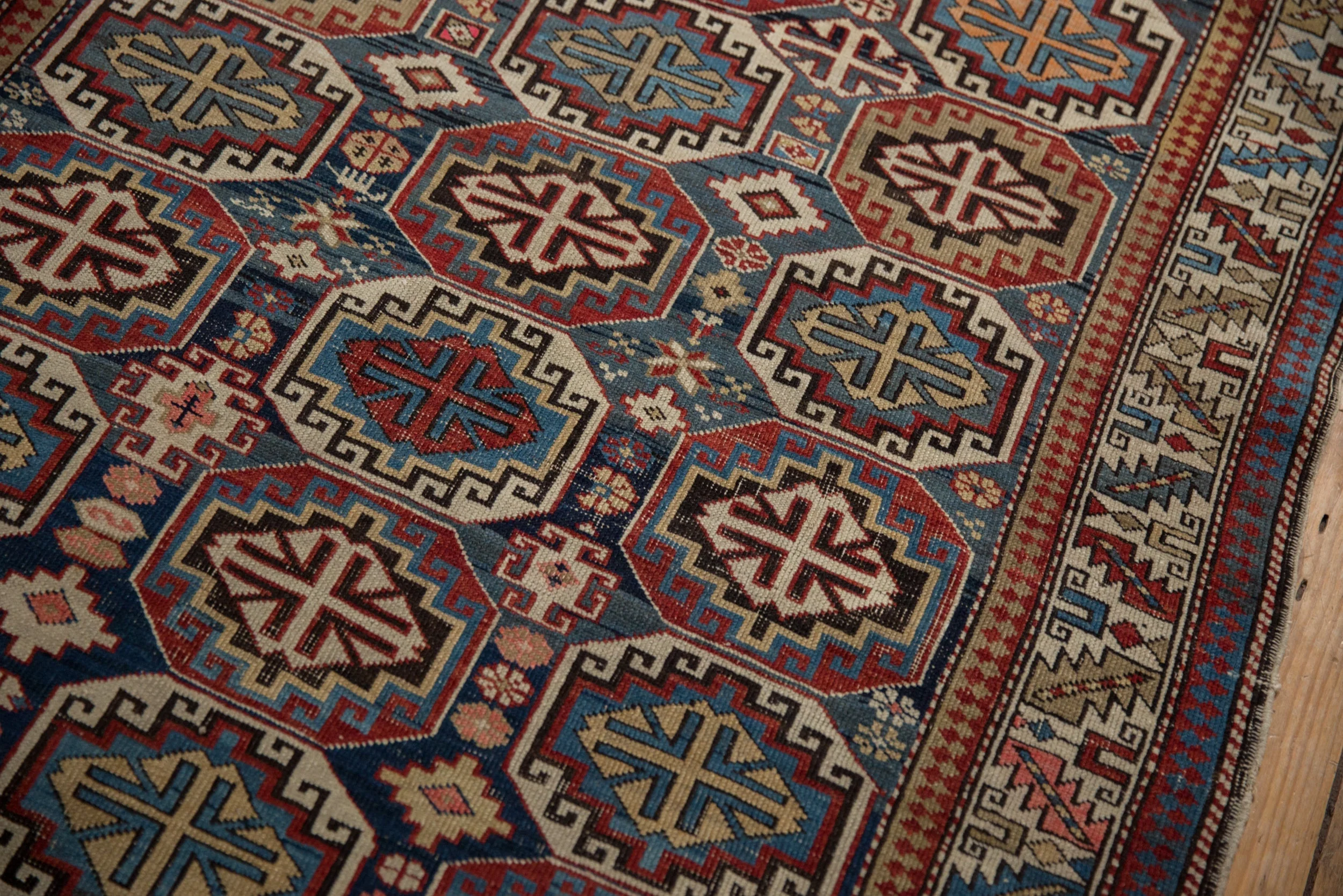 4x5 Vintage Caucasian Square Rug - Image 8