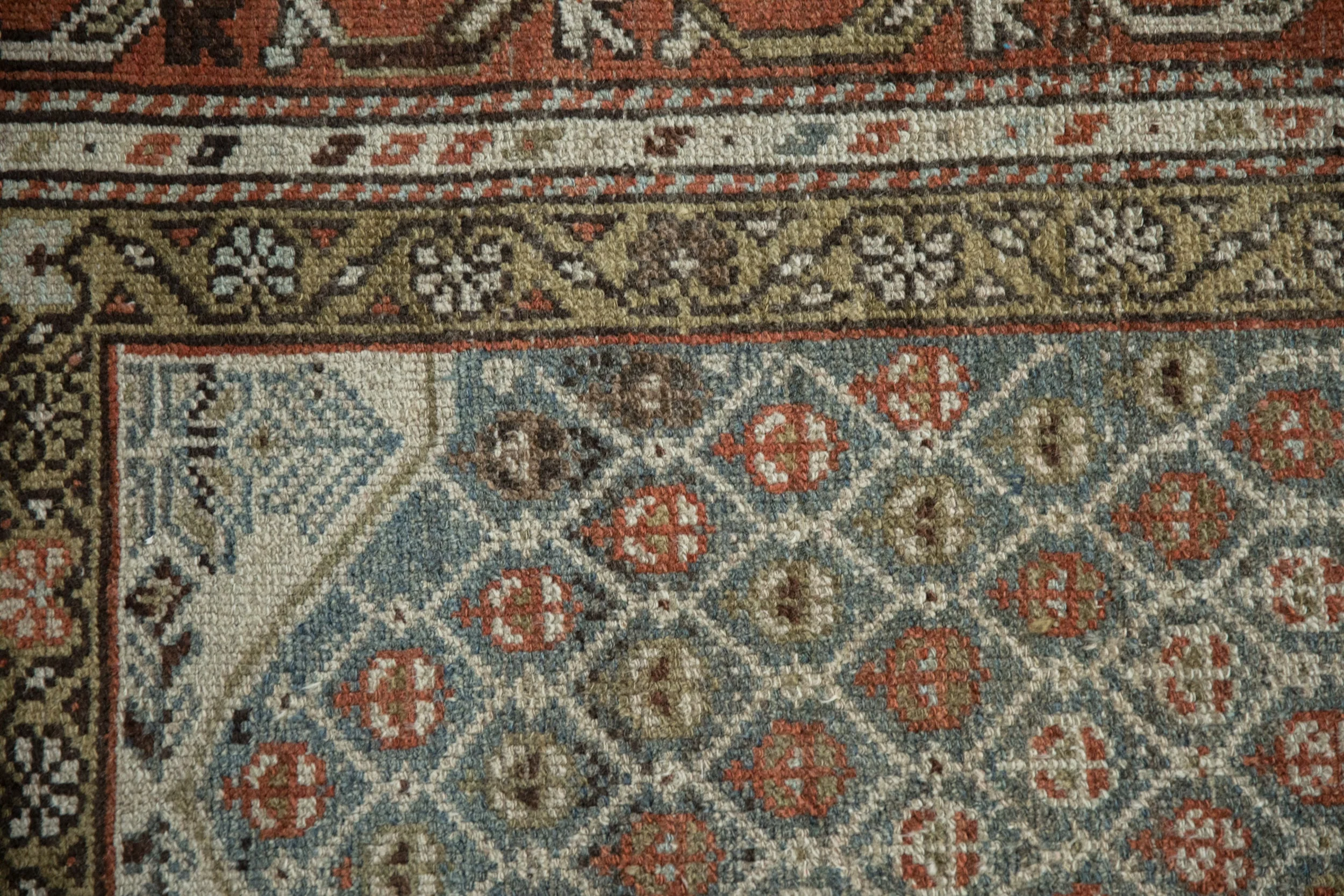 4x5 Vintage Distressed Kurd Square Rug - Image 3