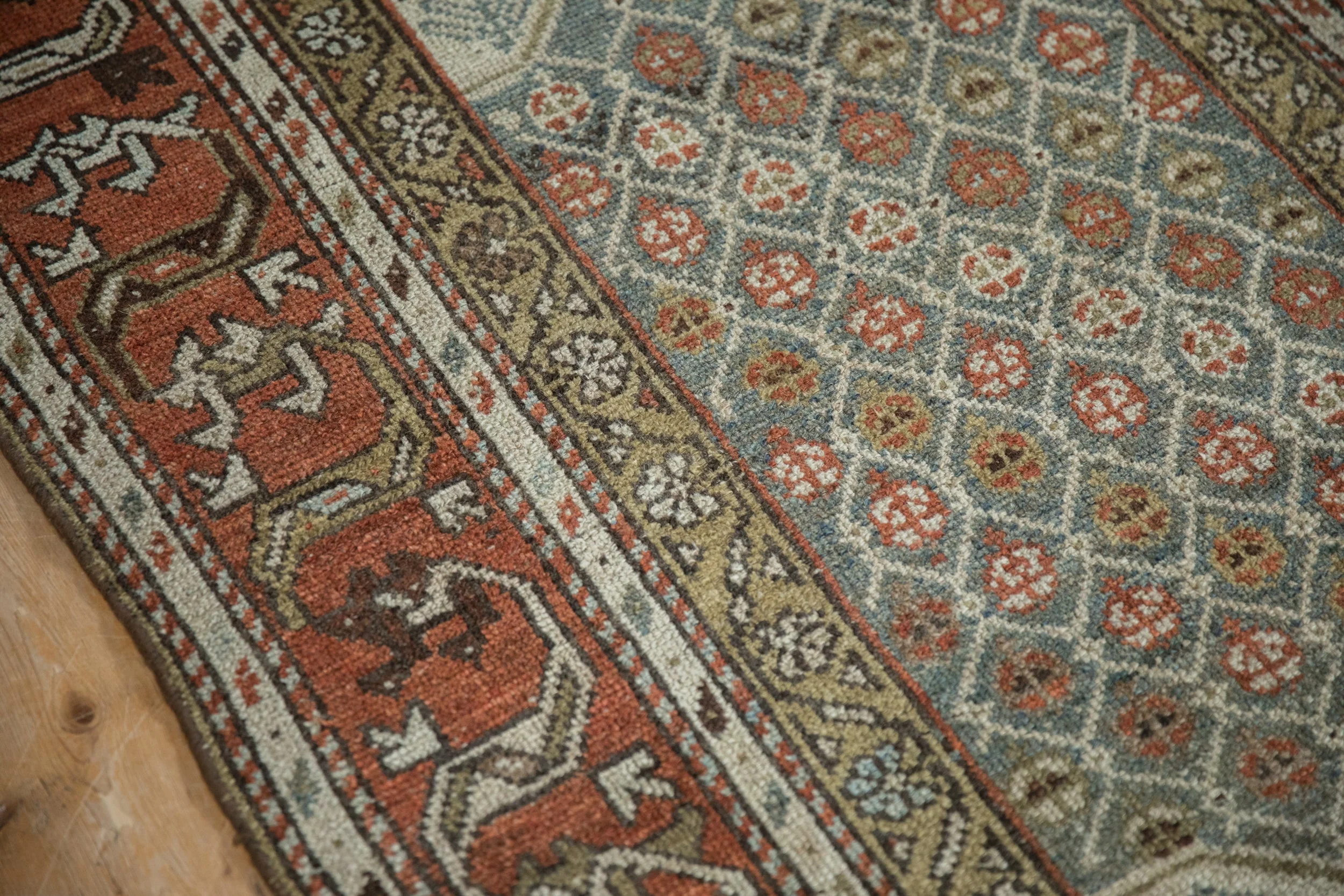 4x5 Vintage Distressed Kurd Square Rug - Image 5