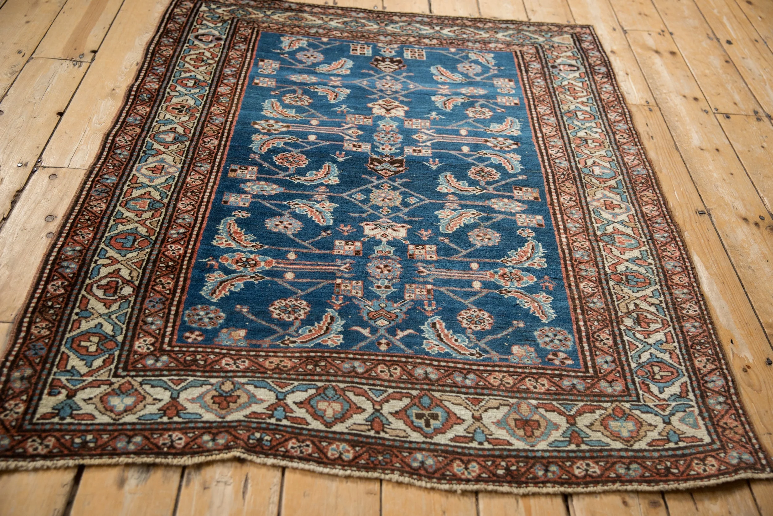 4x5 Vintage Northwest Persian Square Rug - Image 7