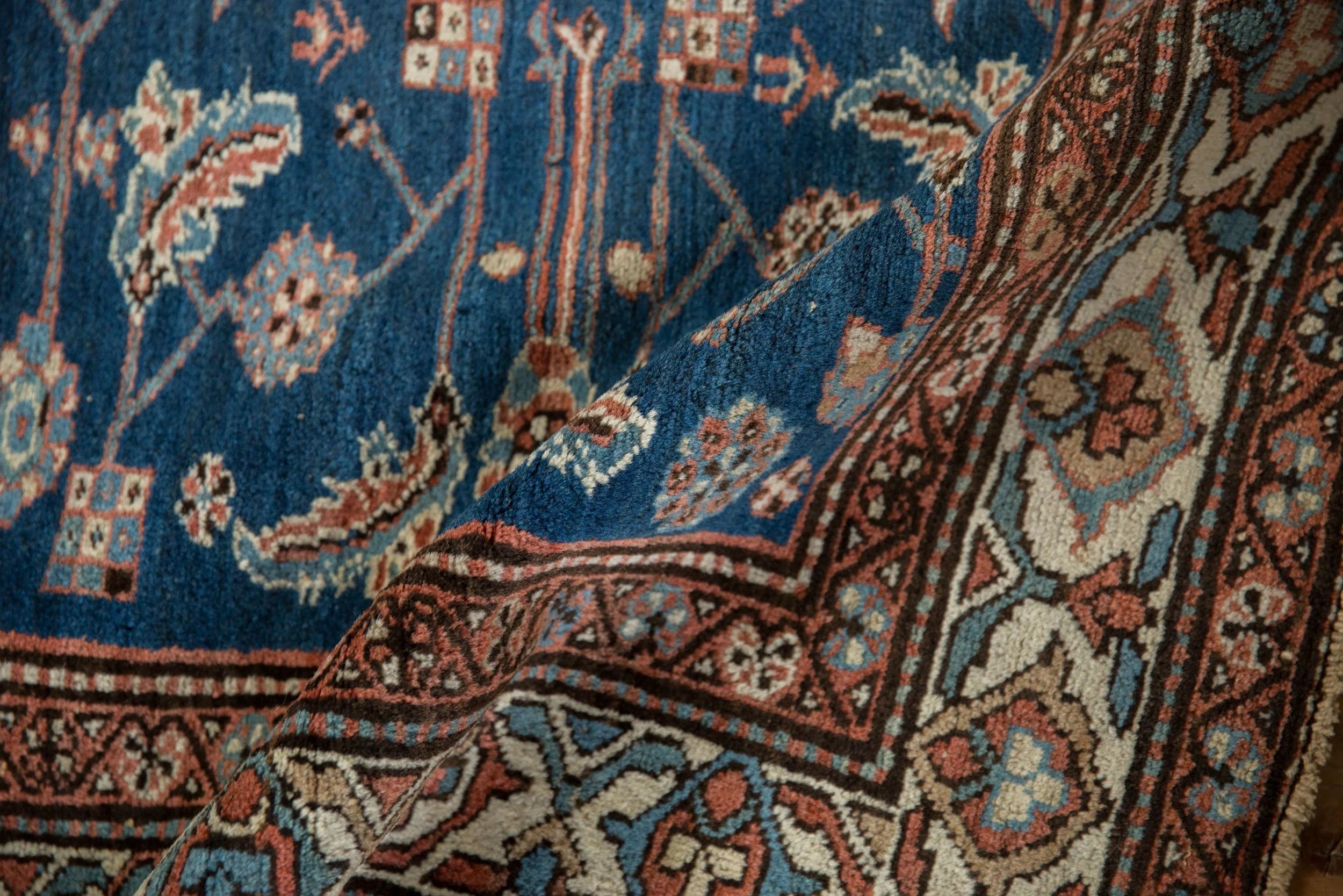 4x5 Vintage Northwest Persian Square Rug - Image 9