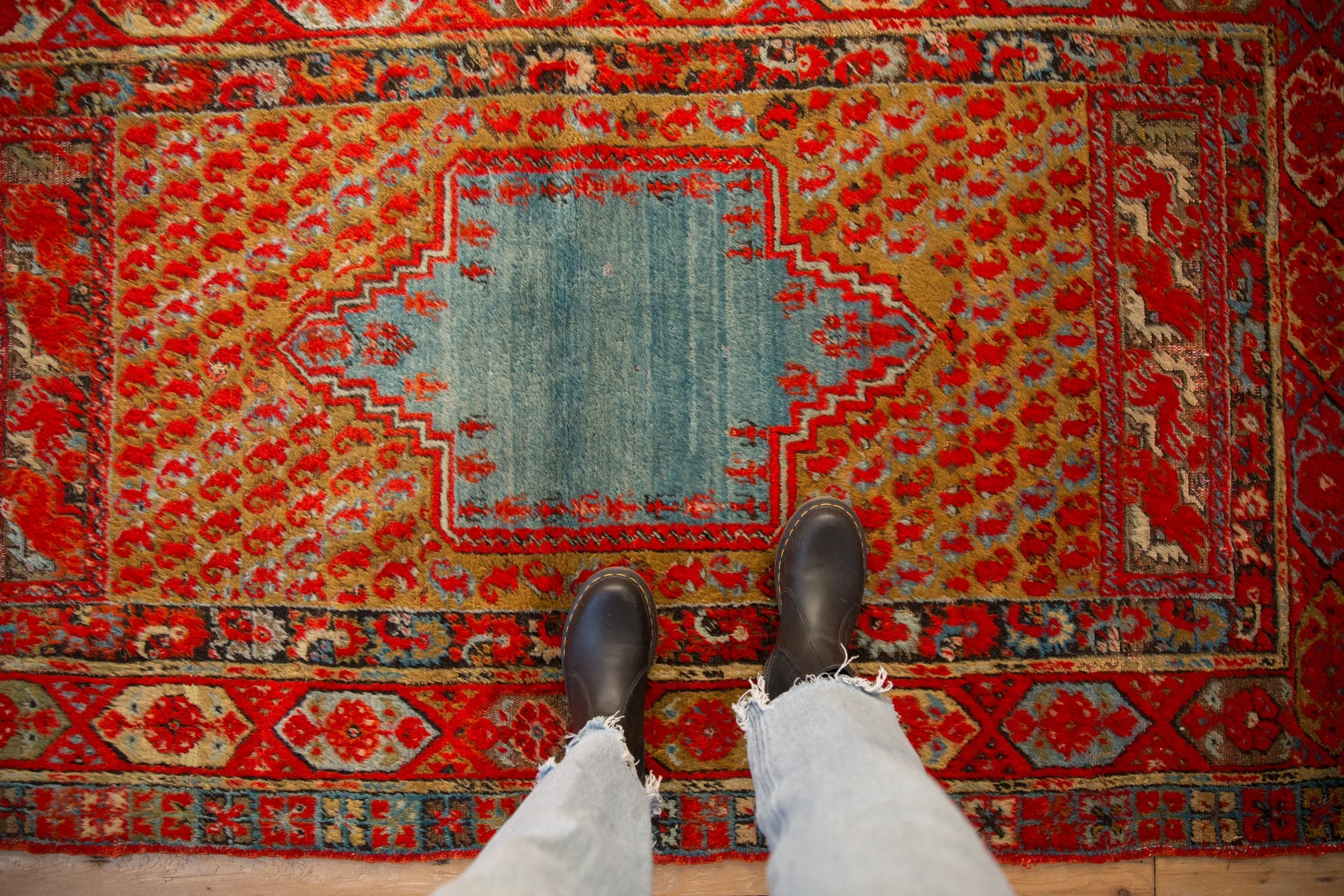 4x6.5 Antique Anatolian Rug - Image 2