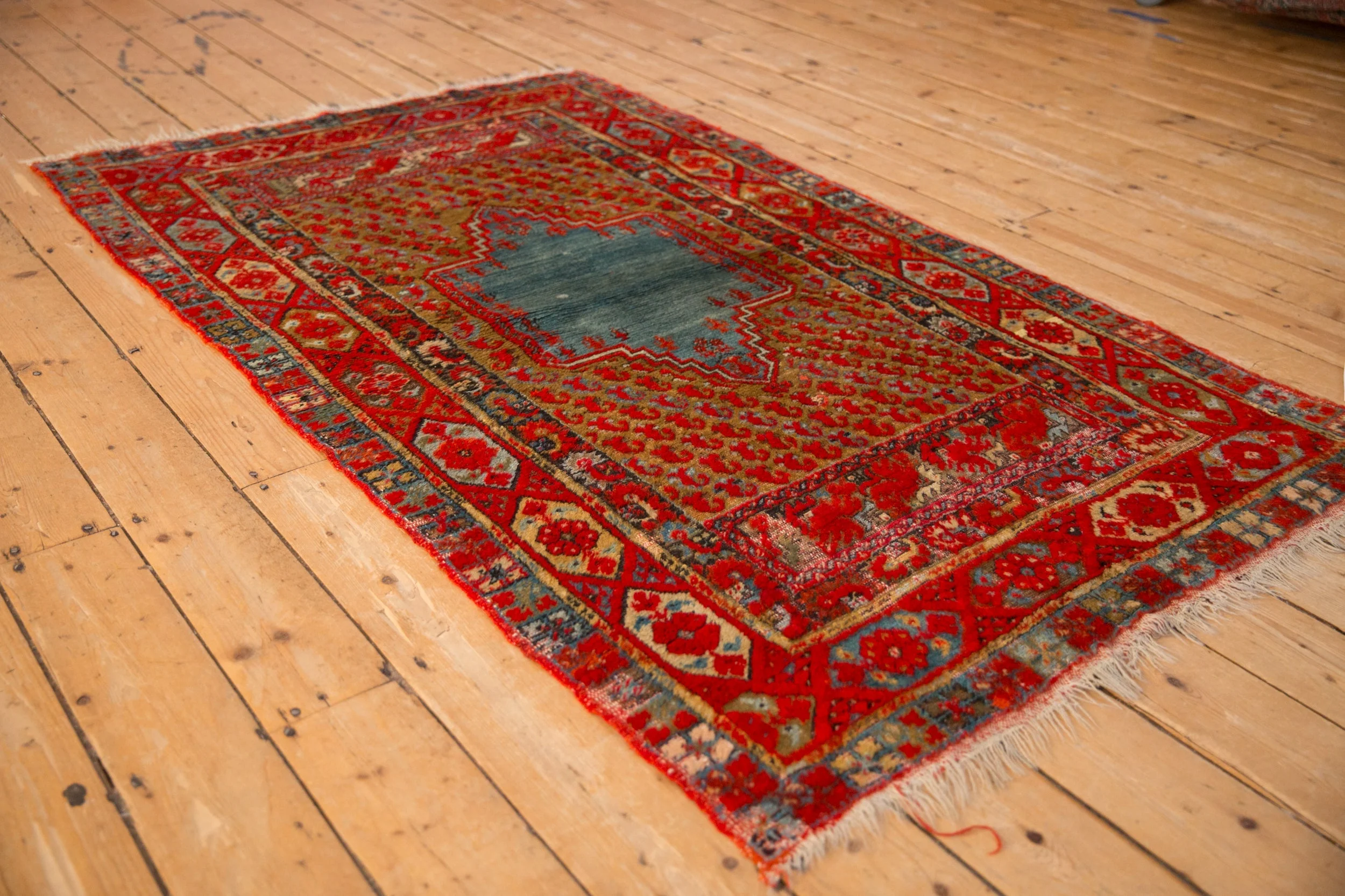 4x6.5 Antique Anatolian Rug - Image 4