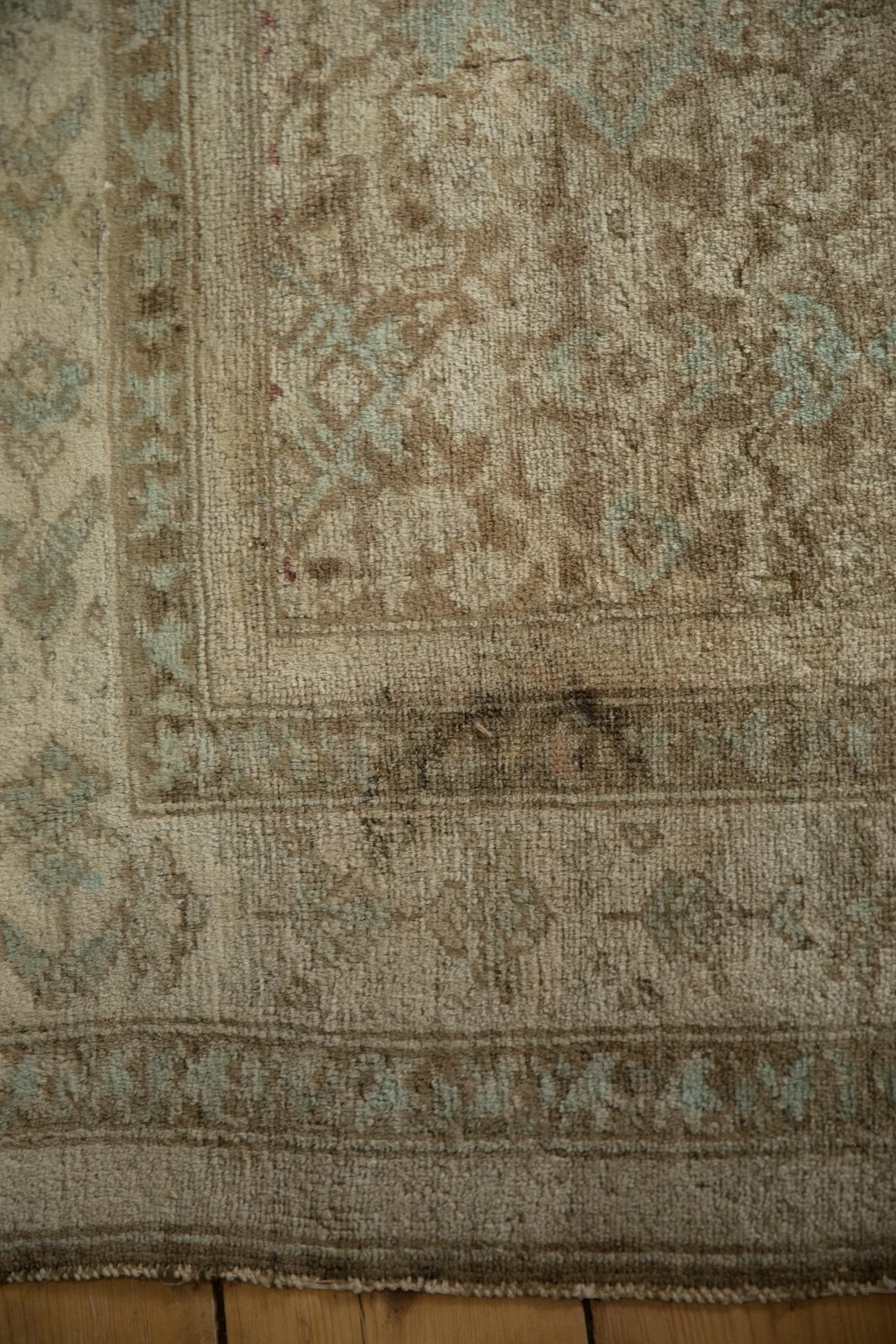 4x6.5 Antique Distressed Malayer Rug - Image 11