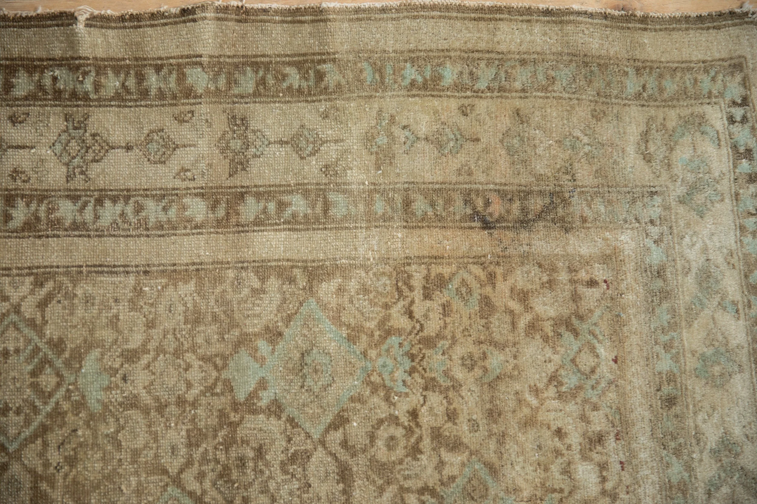 4x6.5 Antique Distressed Malayer Rug - Image 3