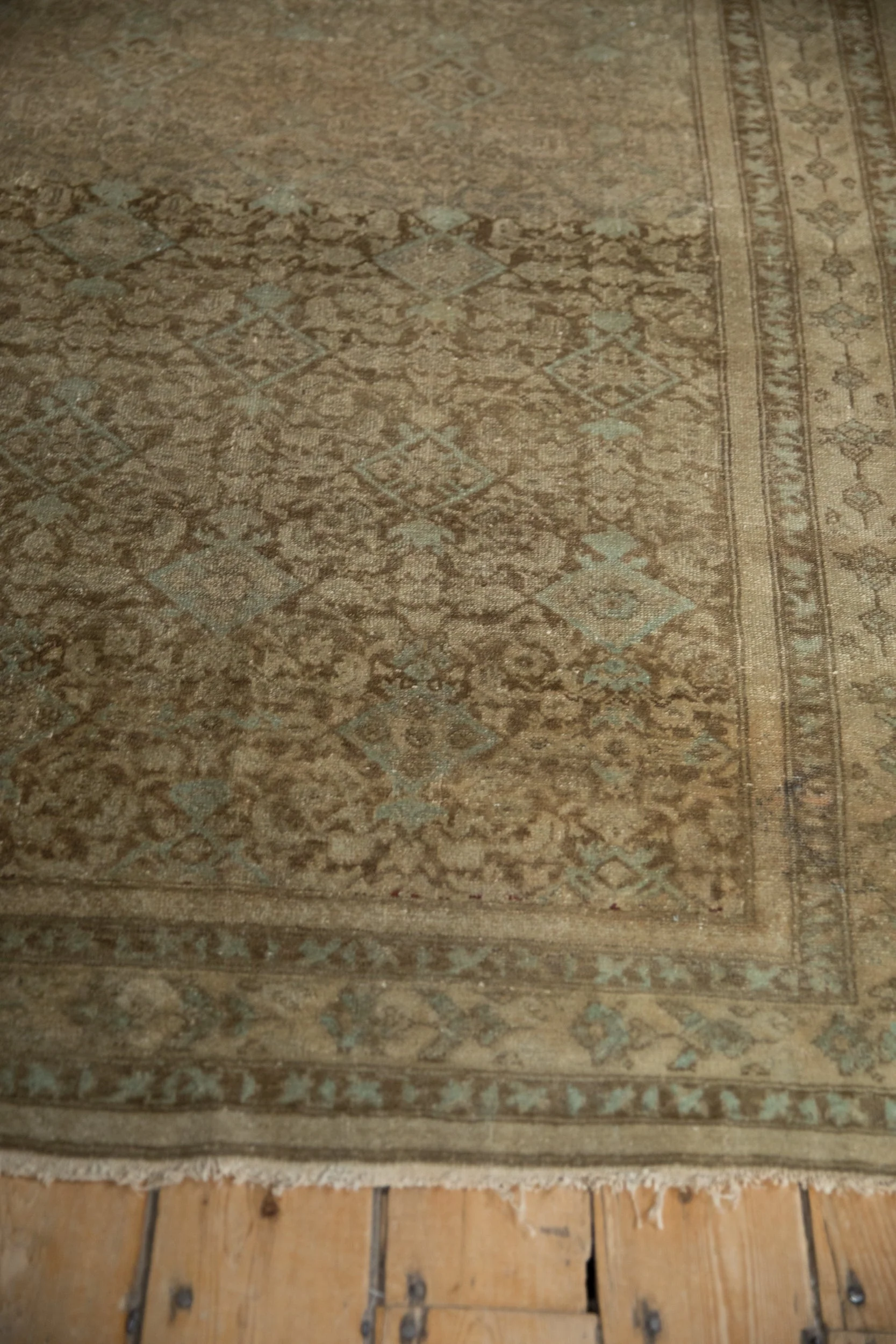 4x6.5 Antique Distressed Malayer Rug - Image 5