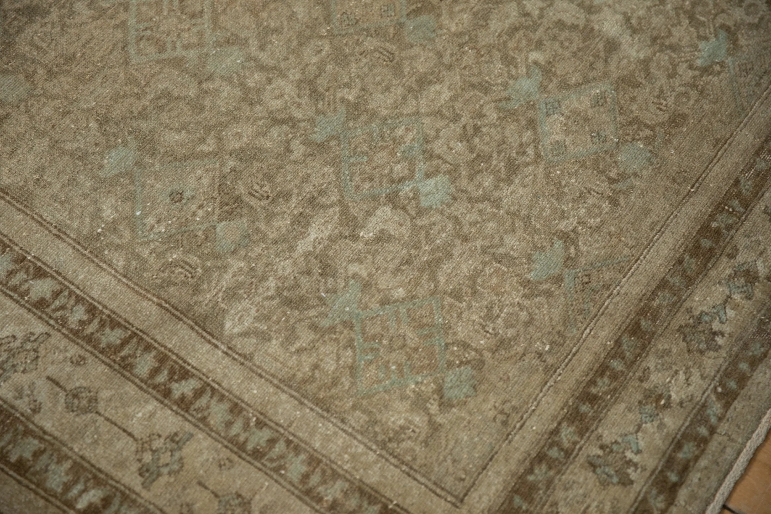 4x6.5 Antique Distressed Malayer Rug - Image 7